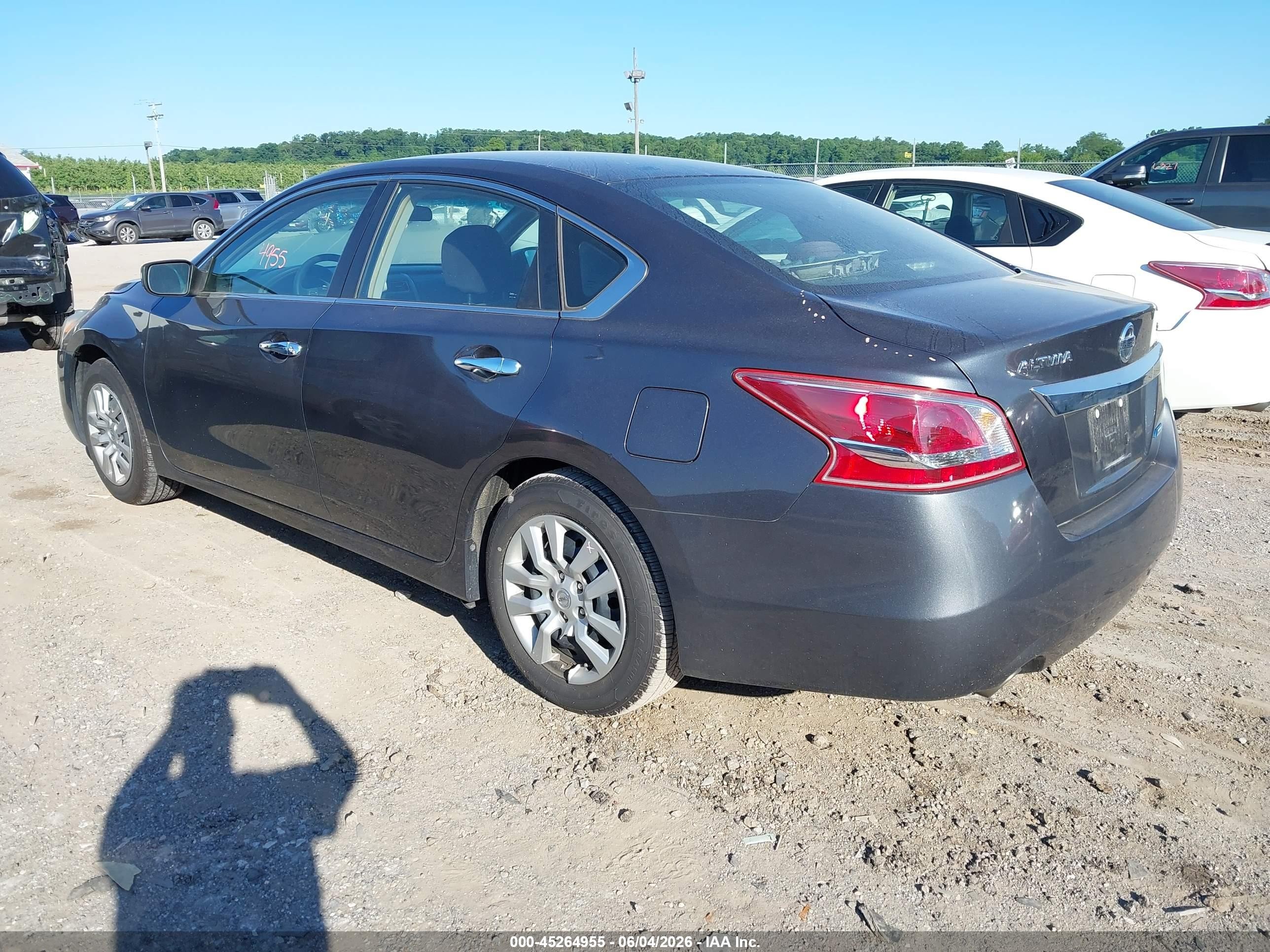 2013 Nissan Altima 2.5 S Серый vin: 1N4AL3AP1DC249796