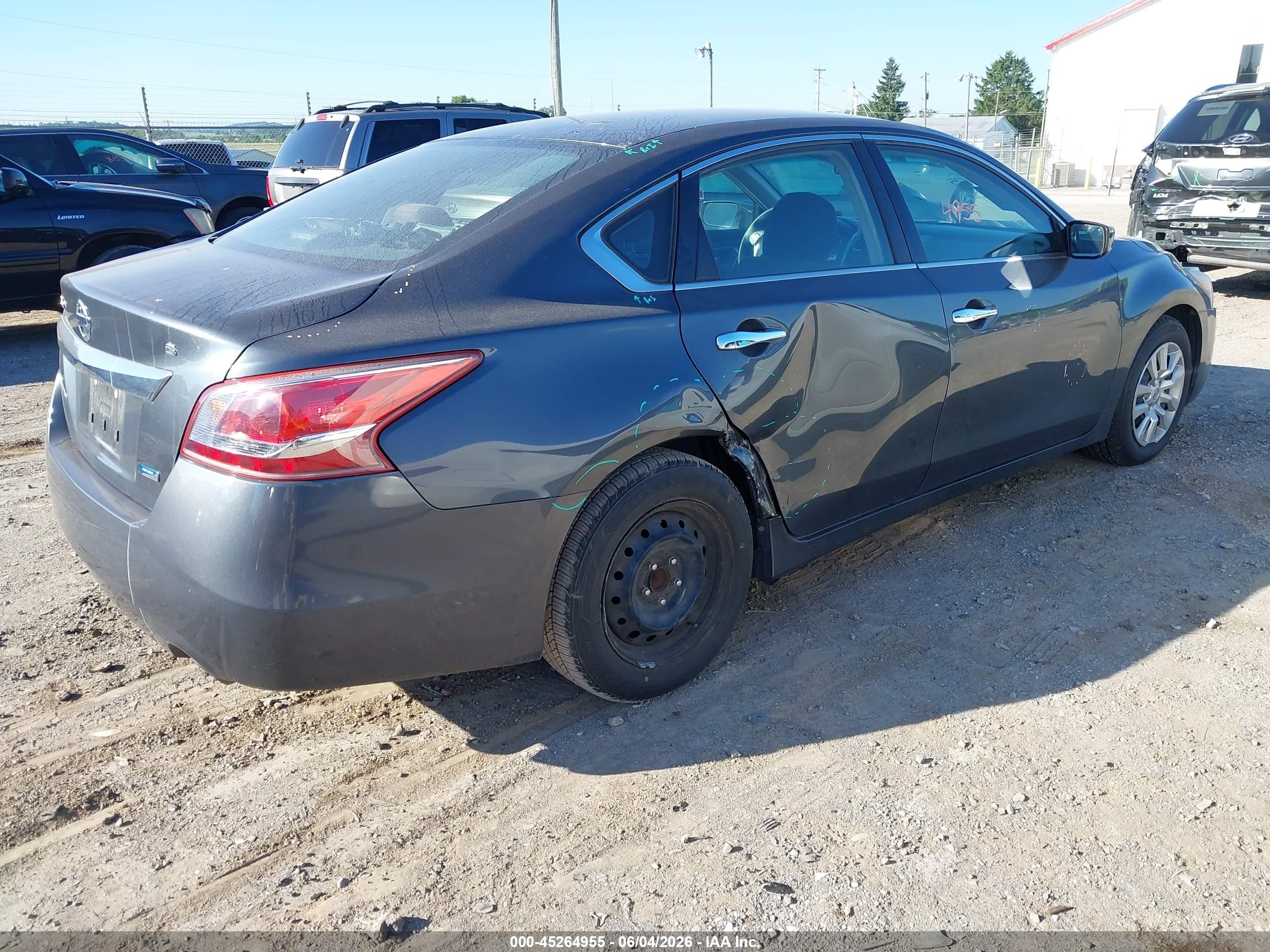 2013 Nissan Altima 2.5 S Серый vin: 1N4AL3AP1DC249796