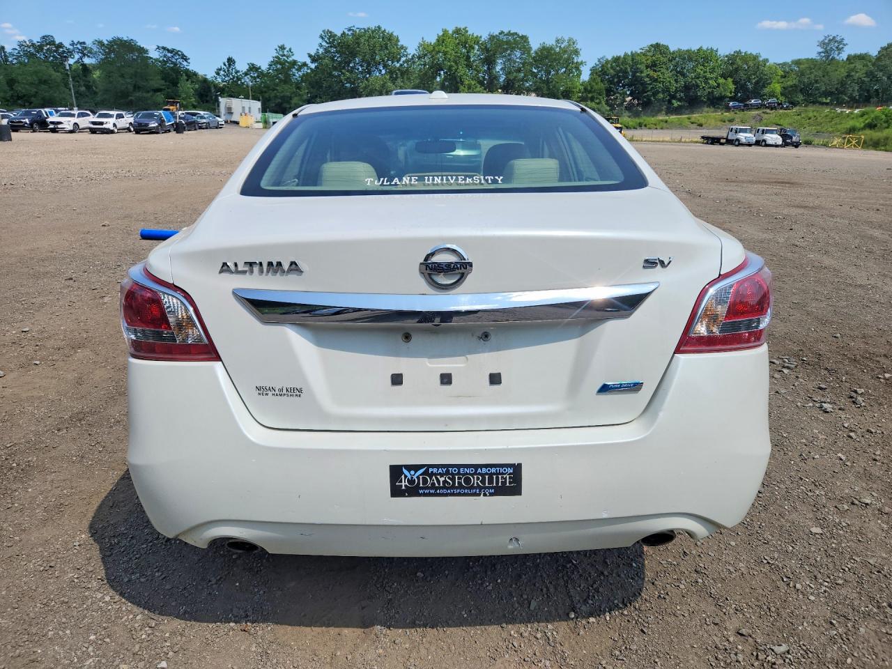 2013 Nissan Altima 2.5 White vin: 1N4AL3AP1DC263066