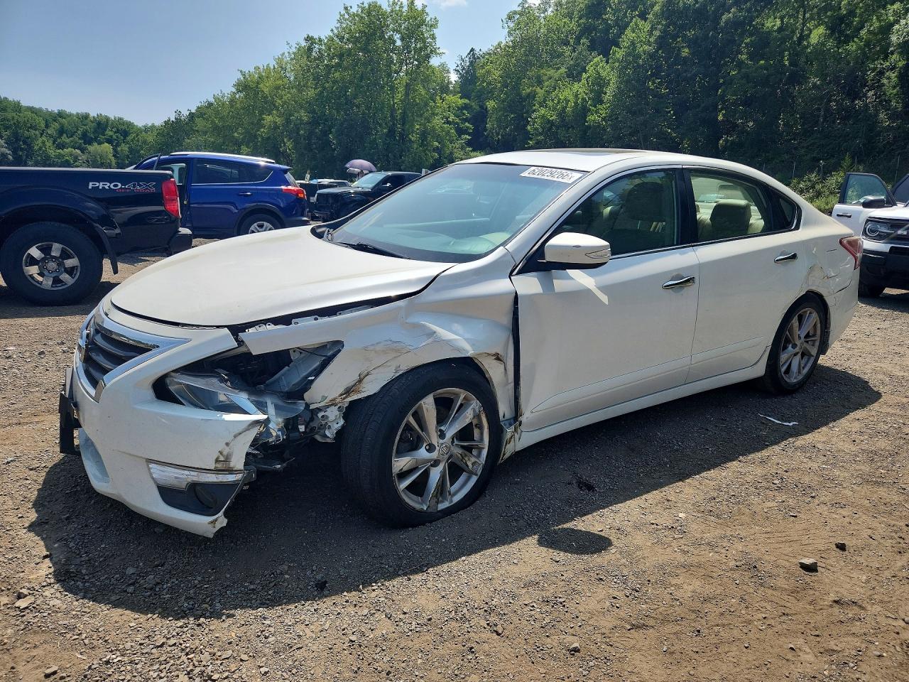 2013 Nissan Altima 2.5 White vin: 1N4AL3AP1DC263066