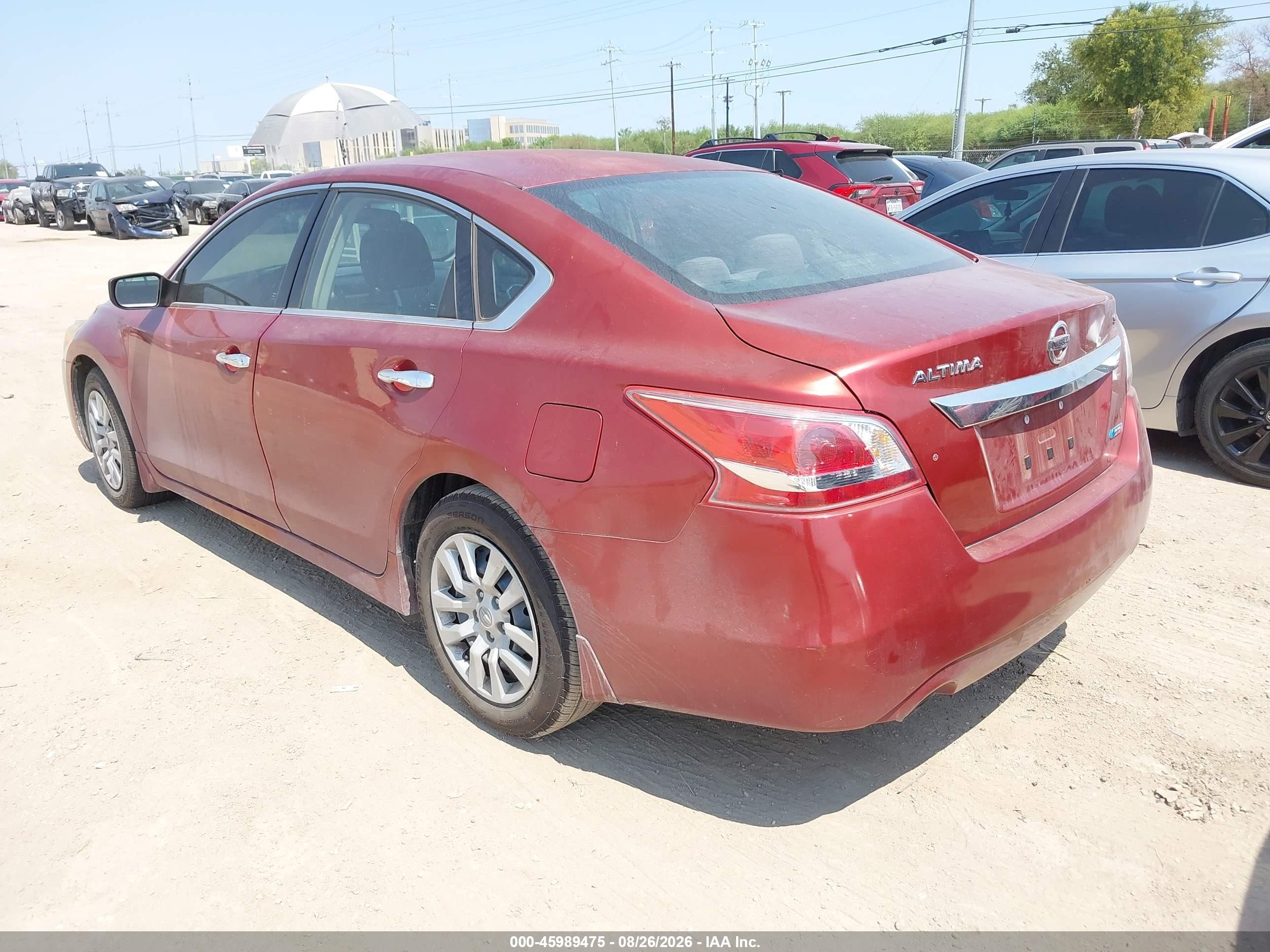 2013 Nissan Altima 2.5 S Red vin: 1N4AL3AP1DC264489