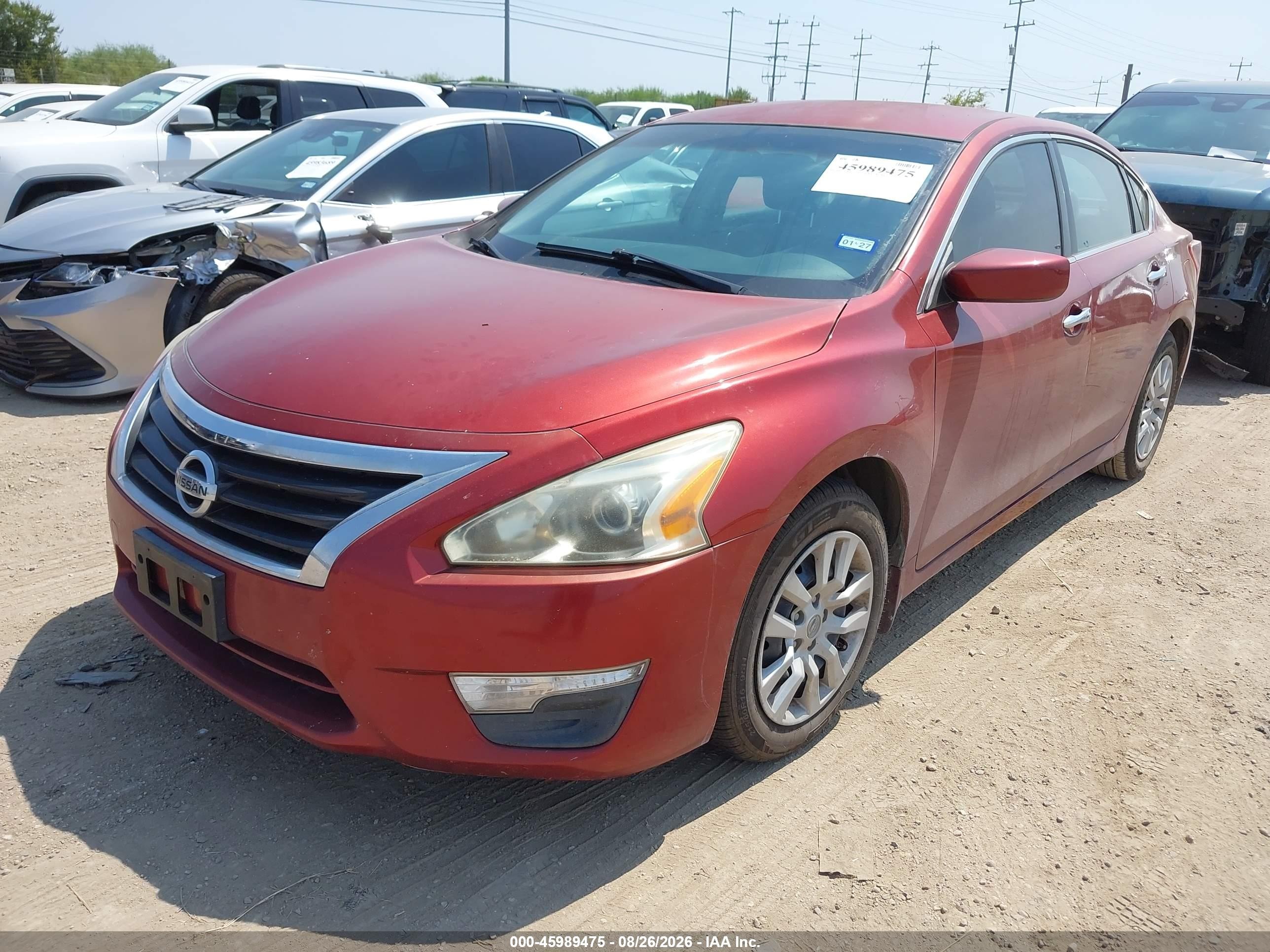 2013 Nissan Altima 2.5 S Red vin: 1N4AL3AP1DC264489