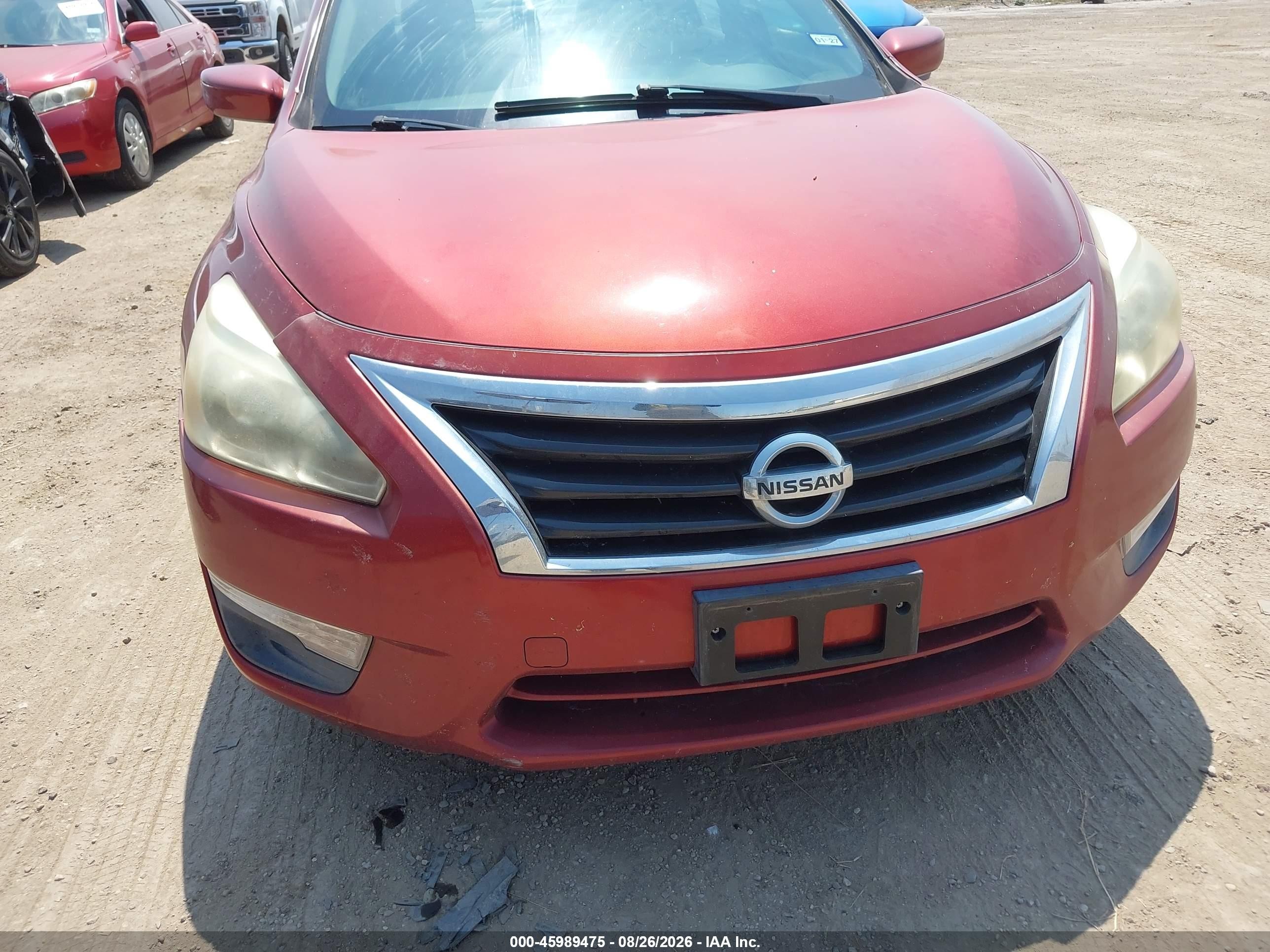 2013 Nissan Altima 2.5 S Red vin: 1N4AL3AP1DC264489