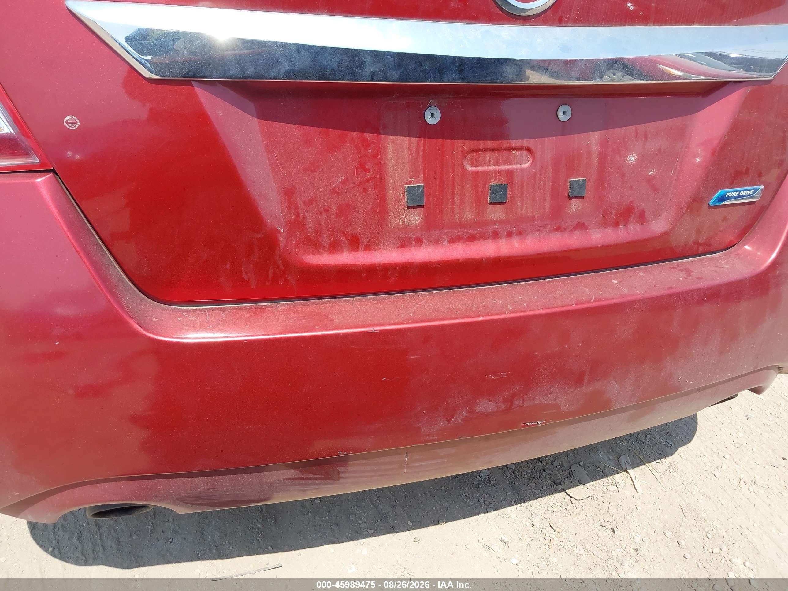 2013 Nissan Altima 2.5 S Red vin: 1N4AL3AP1DC264489