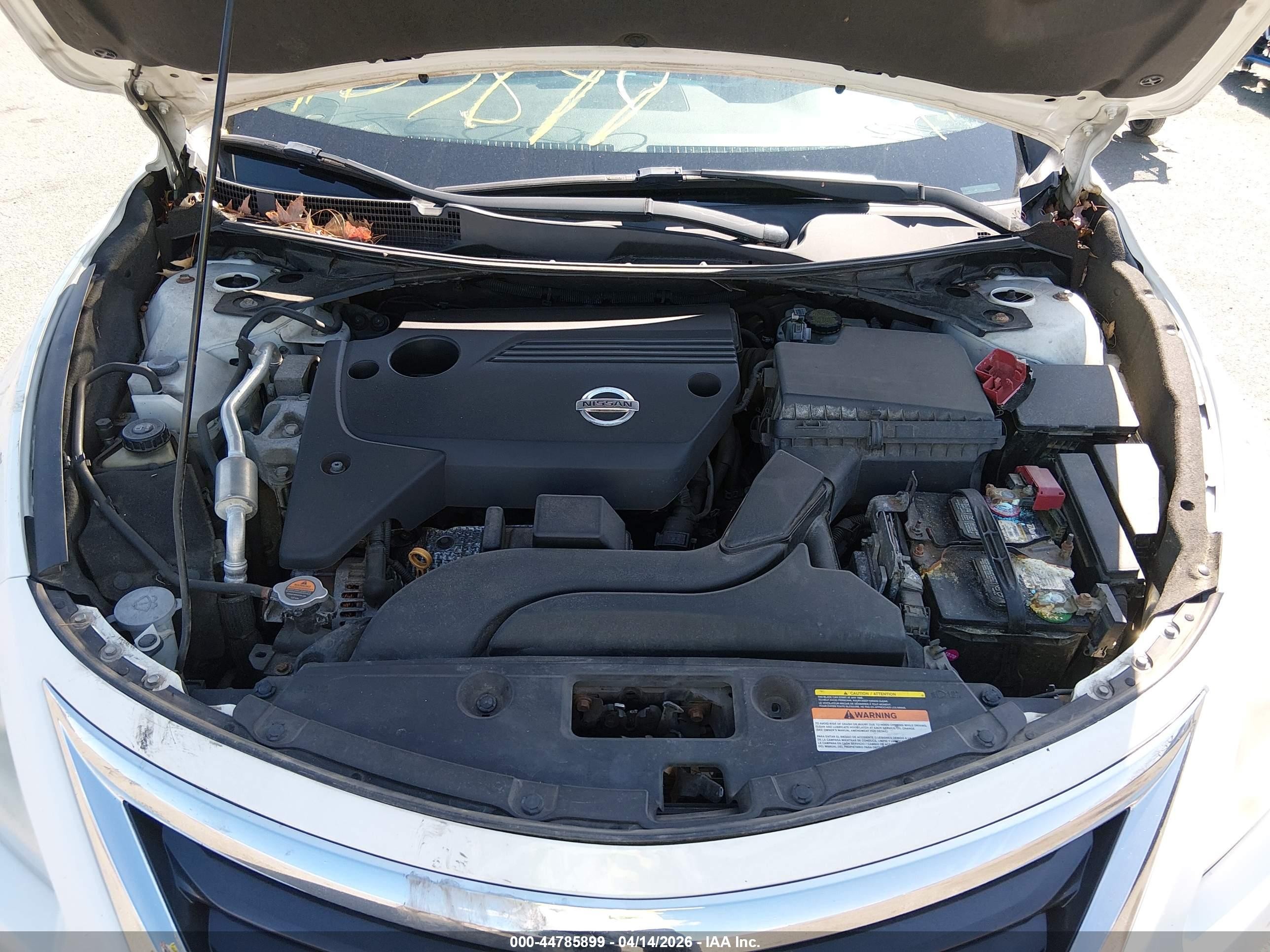 2013 Nissan Altima 2.5 Sv White vin: 1N4AL3AP1DC270096
