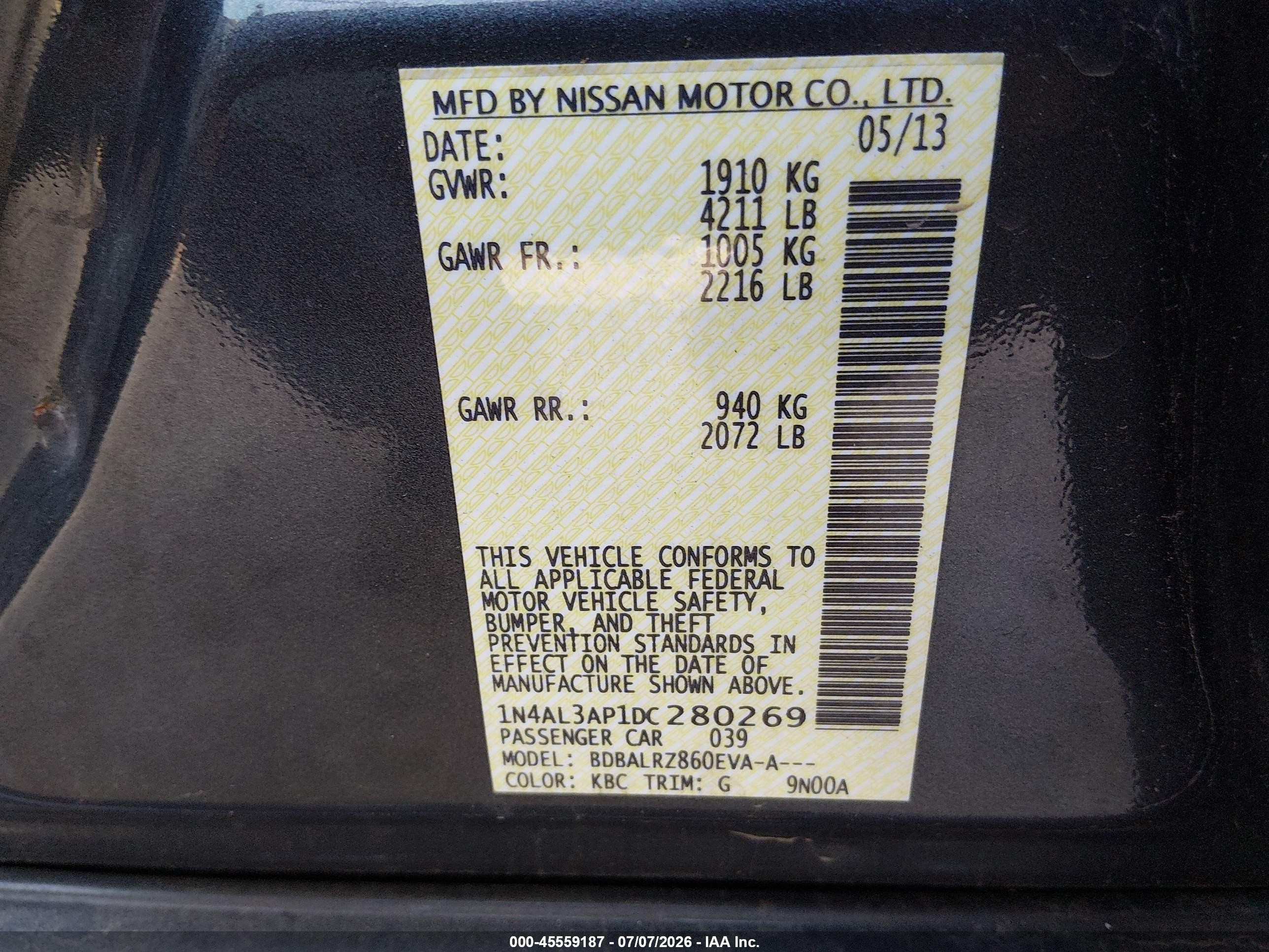 2013 Nissan Altima 2.5 S Gray vin: 1N4AL3AP1DC280269