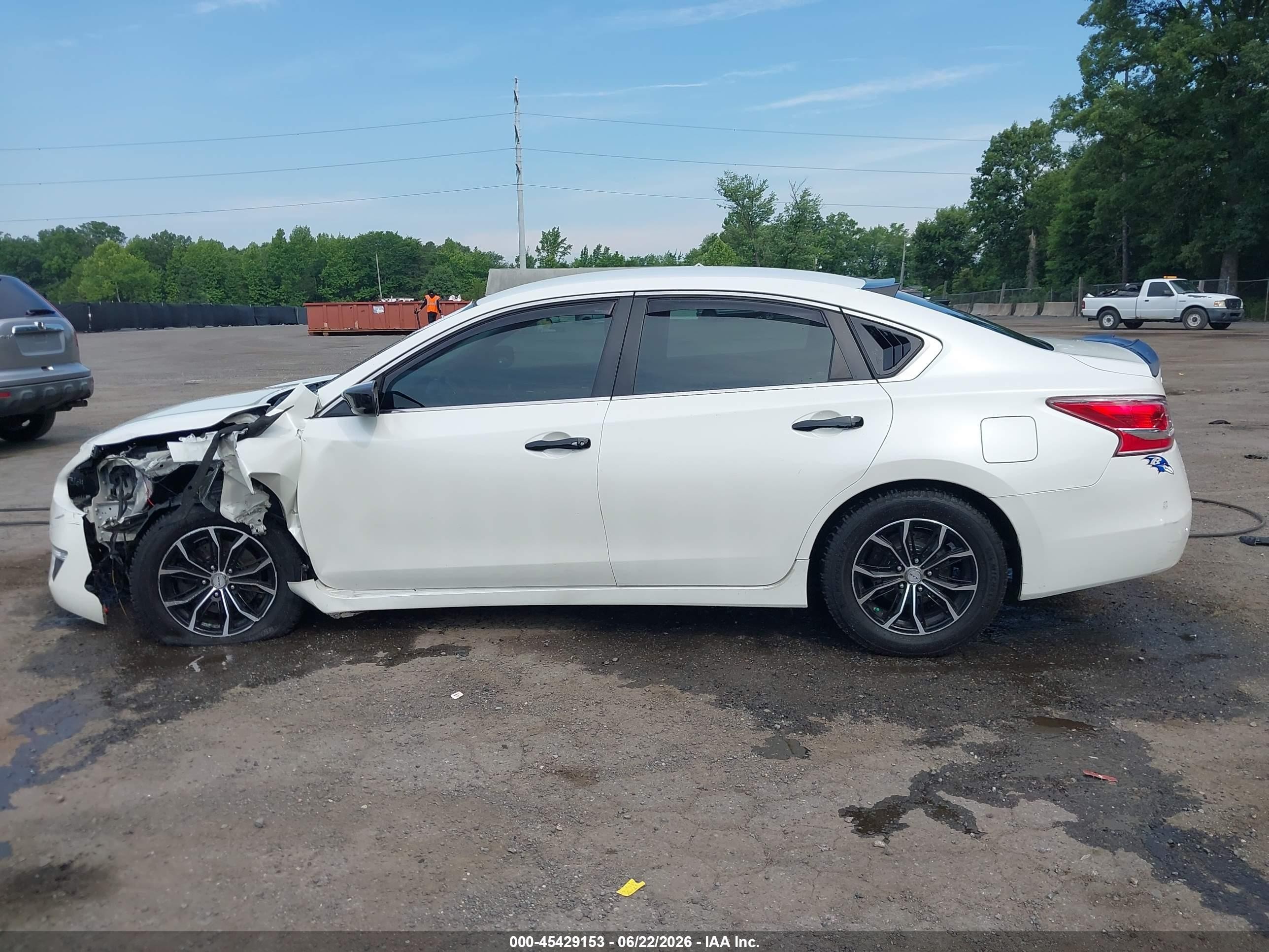 2013 Nissan Altima 2.5 S White vin: 1N4AL3AP1DC904457