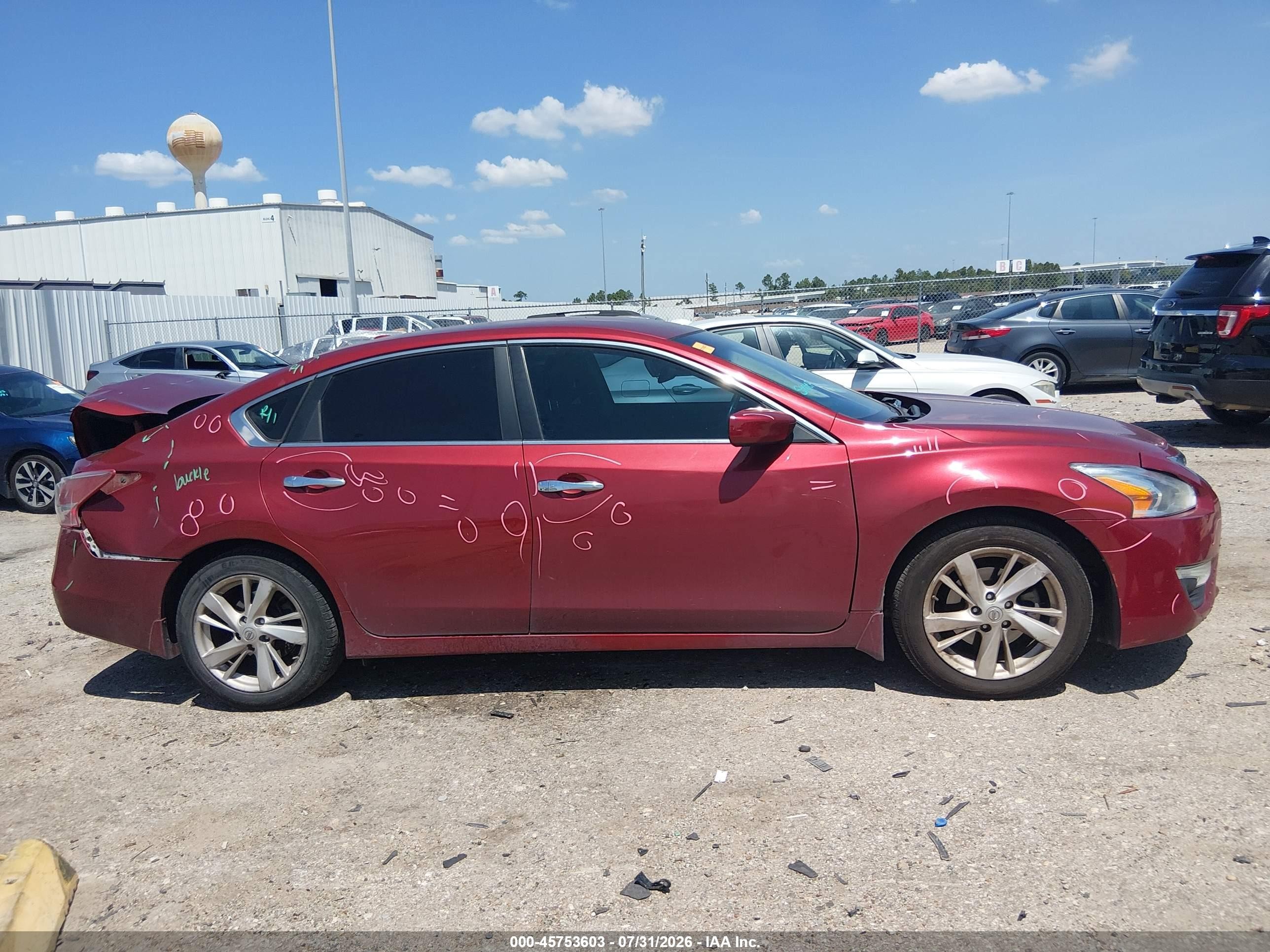 2013 Nissan Altima 2.5 Sv Red vin: 1N4AL3AP1DC910176