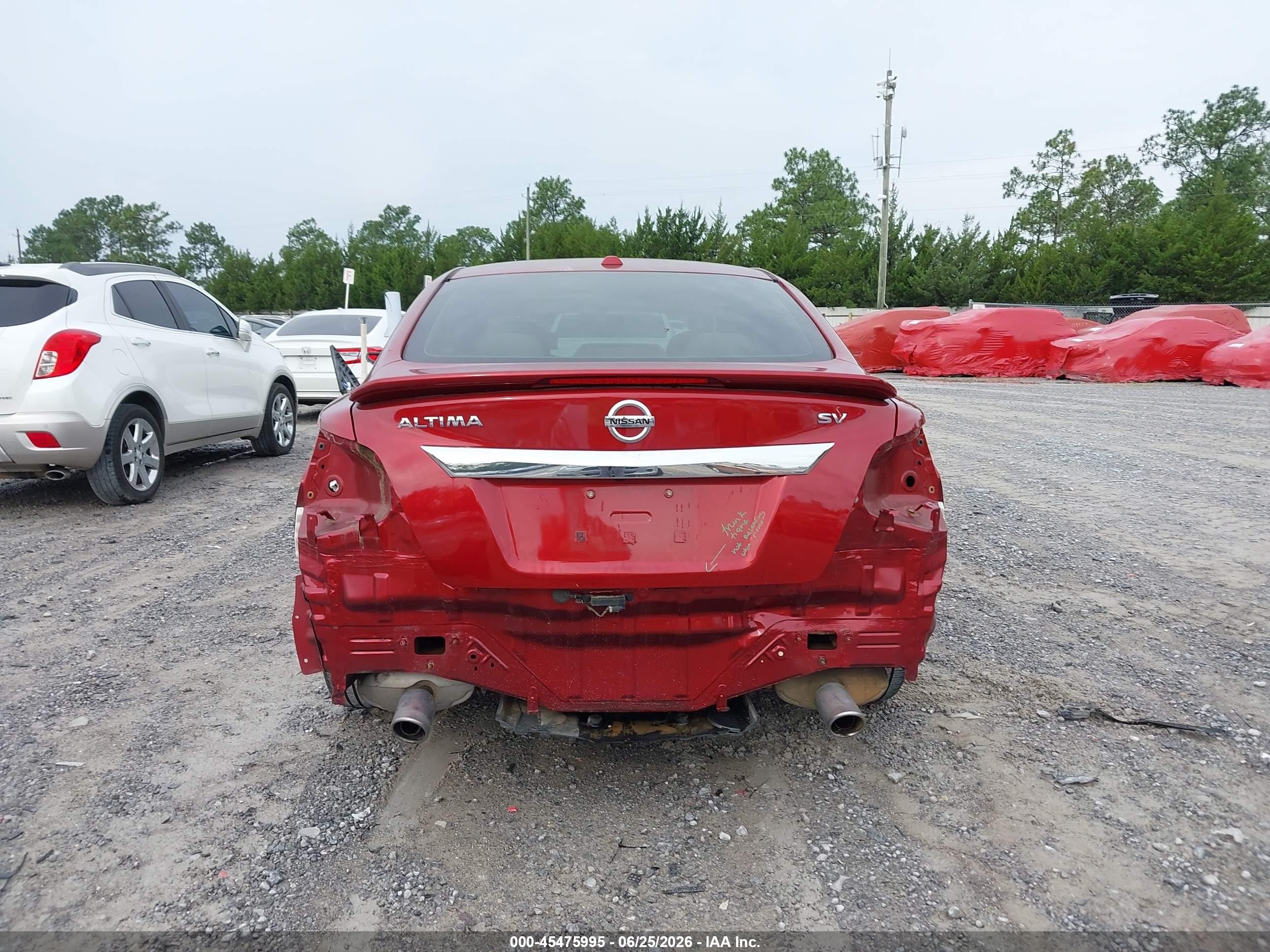 2013 Nissan Altima 2.5 Sv Red vin: 1N4AL3AP1DC917371