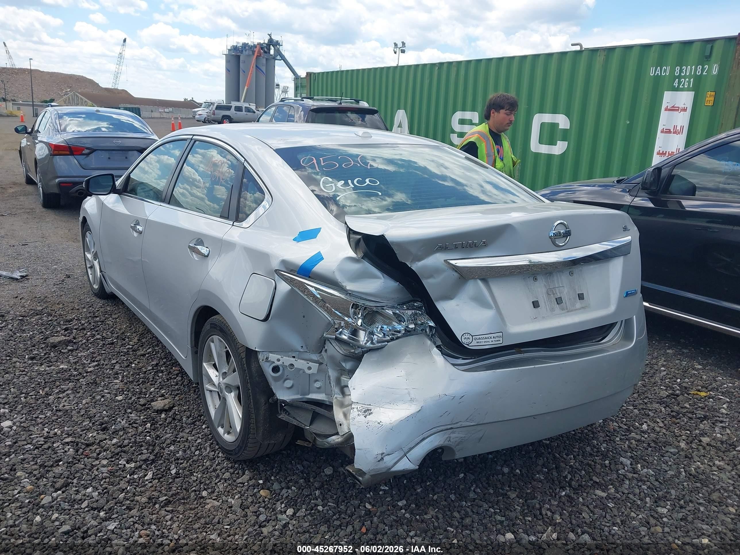 2013 Nissan Altima 2.5 Sl Silver vin: 1N4AL3AP1DN437836
