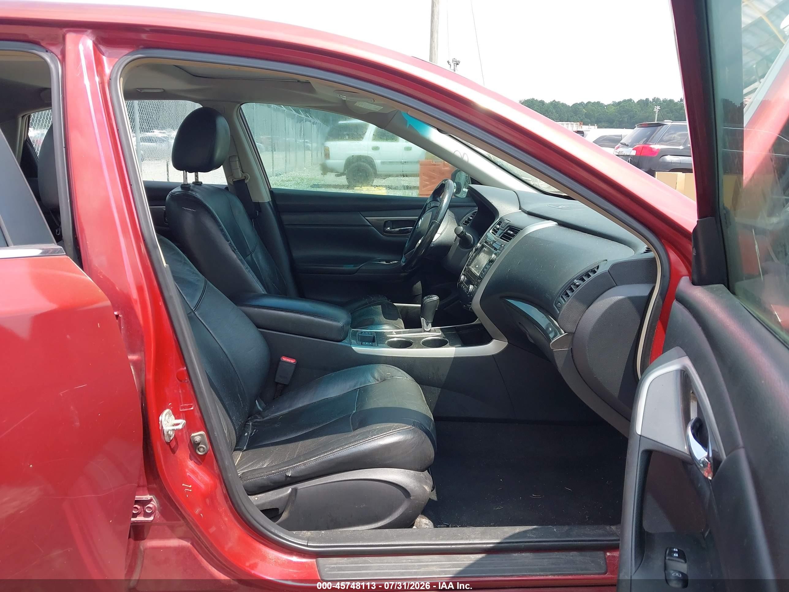 2013 Nissan Altima 2.5 Sl Red vin: 1N4AL3AP1DN444219