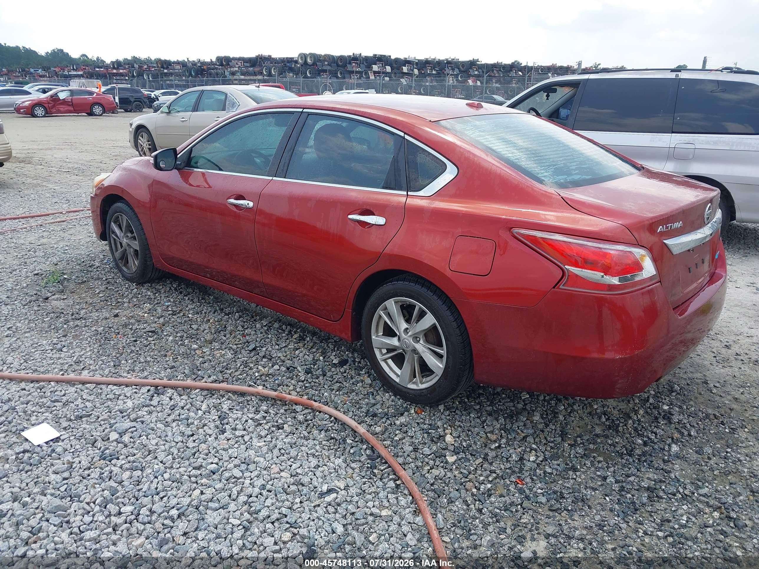 2013 Nissan Altima 2.5 Sl Red vin: 1N4AL3AP1DN444219