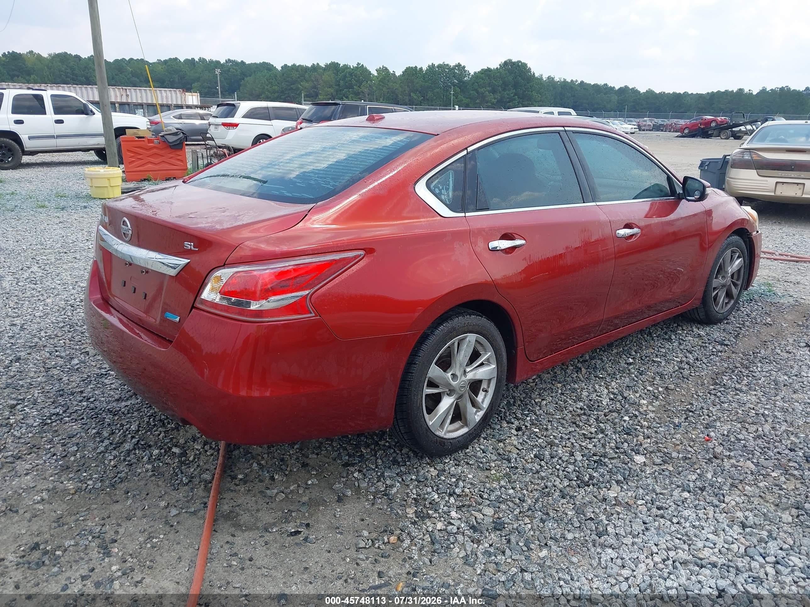 2013 Nissan Altima 2.5 Sl Red vin: 1N4AL3AP1DN444219