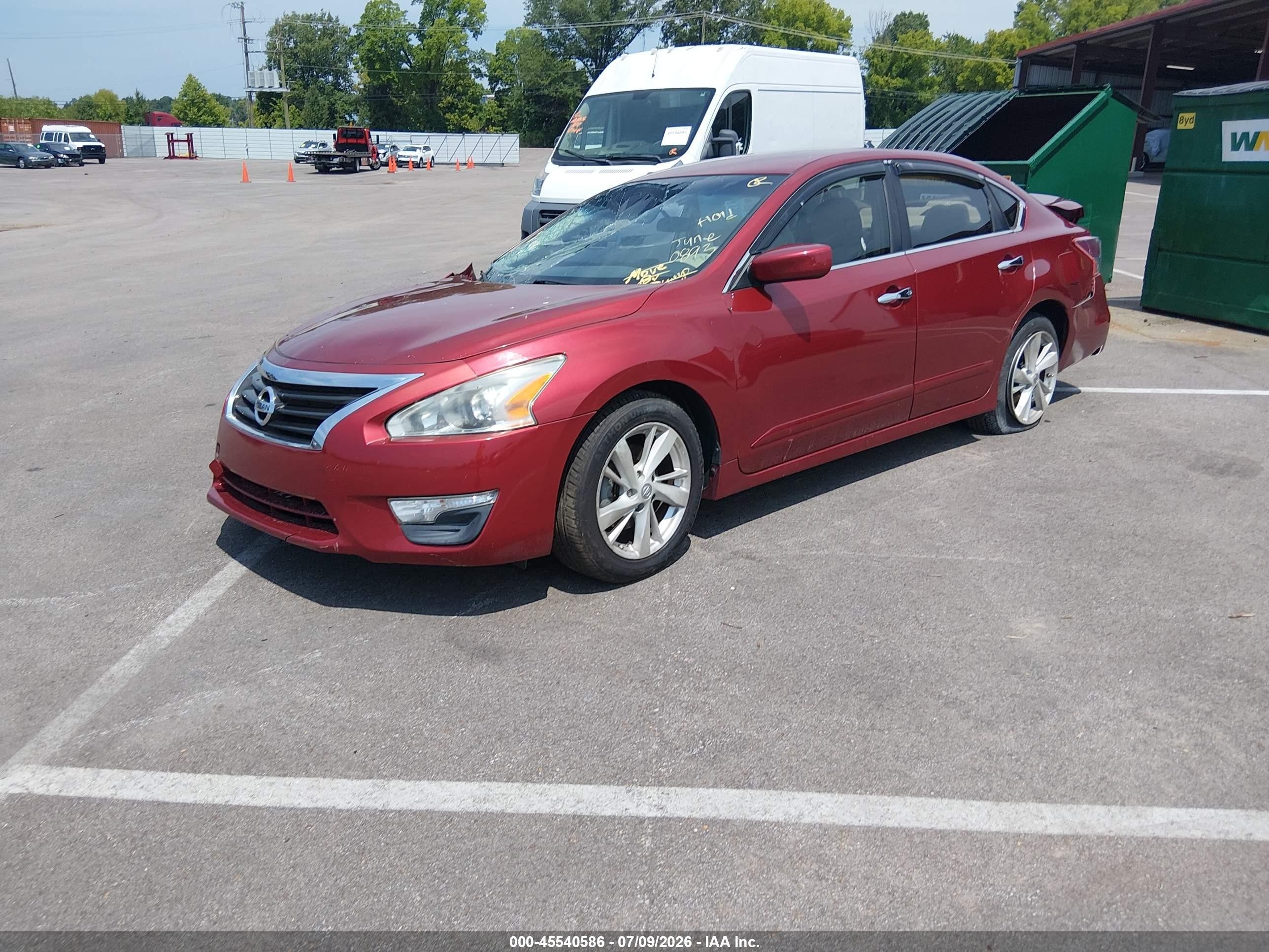 2013 Nissan Altima 2.5 Sv Red vin: 1N4AL3AP1DN450893
