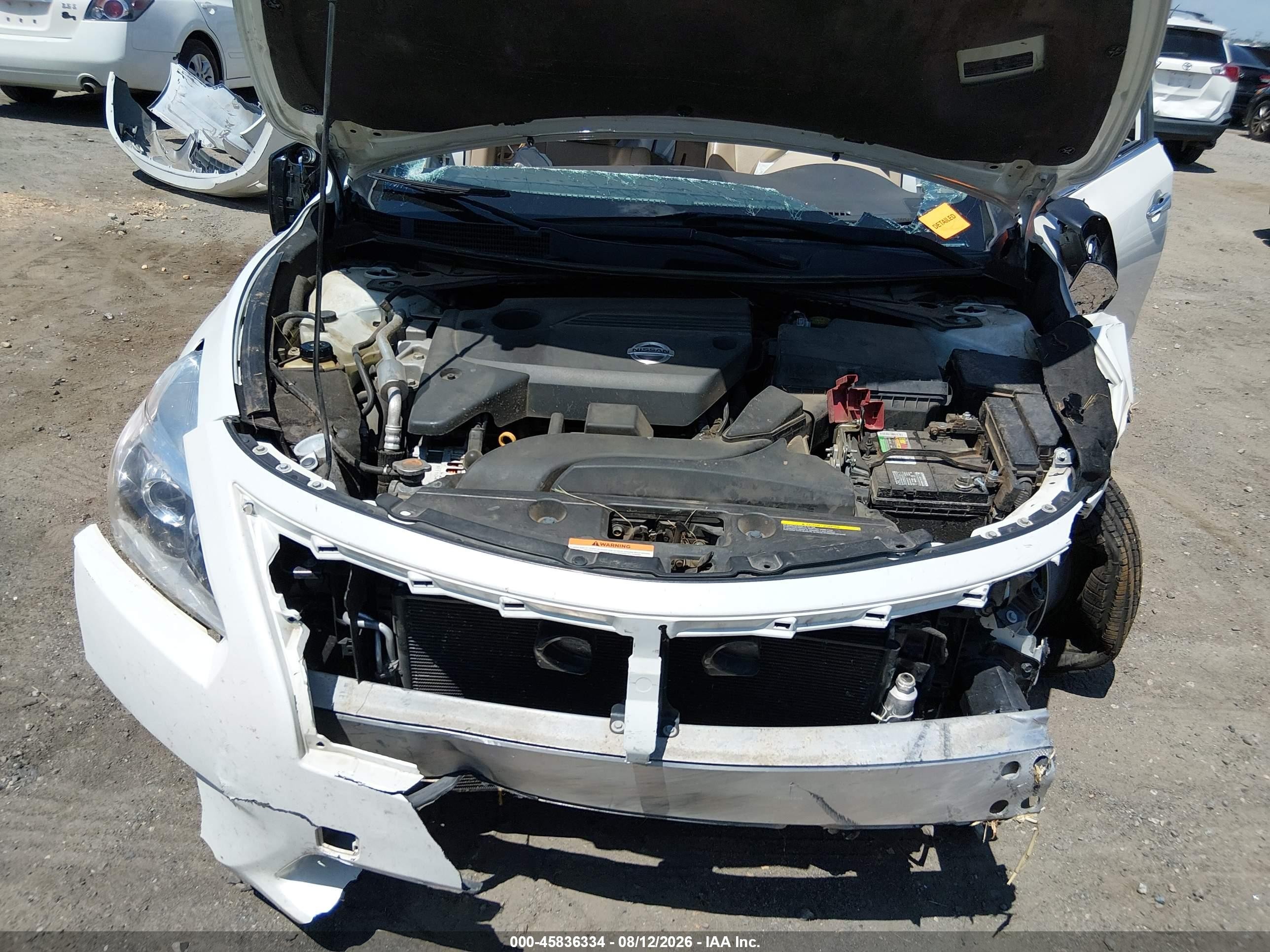 2013 Nissan Altima 2.5 Sl White vin: 1N4AL3AP1DN514429
