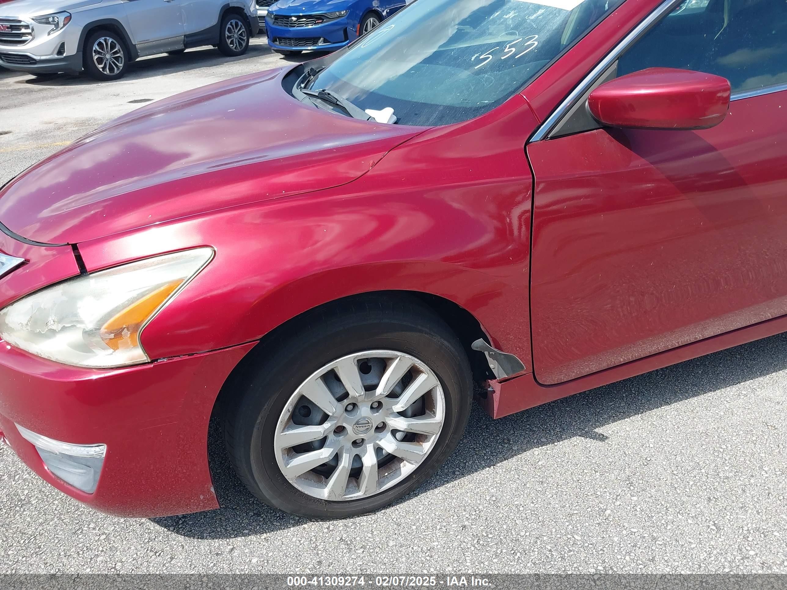 2013 Nissan Altima 2.5 S Красный vin: 1N4AL3AP1DN515225