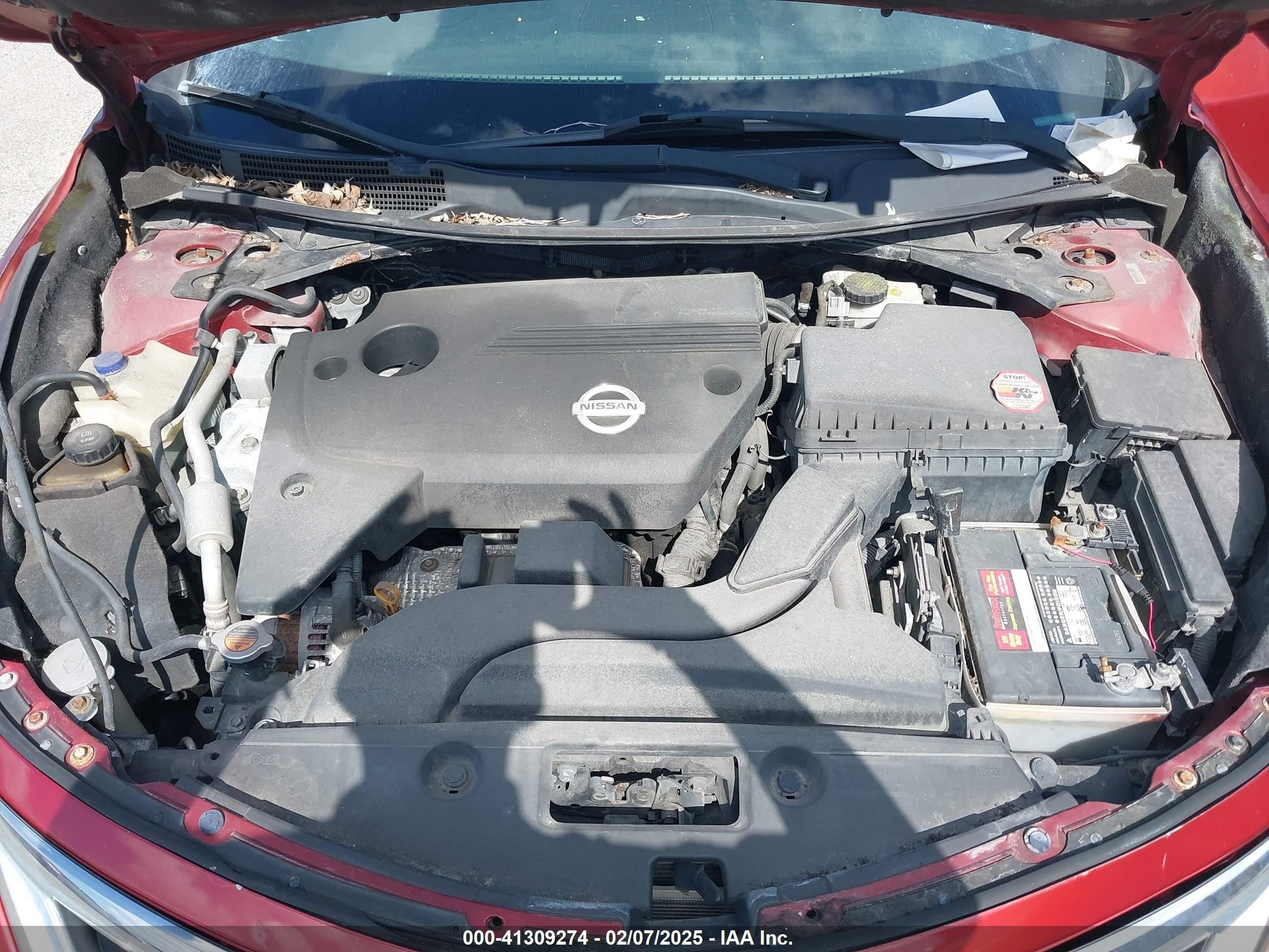 2013 Nissan Altima 2.5 S Красный vin: 1N4AL3AP1DN515225