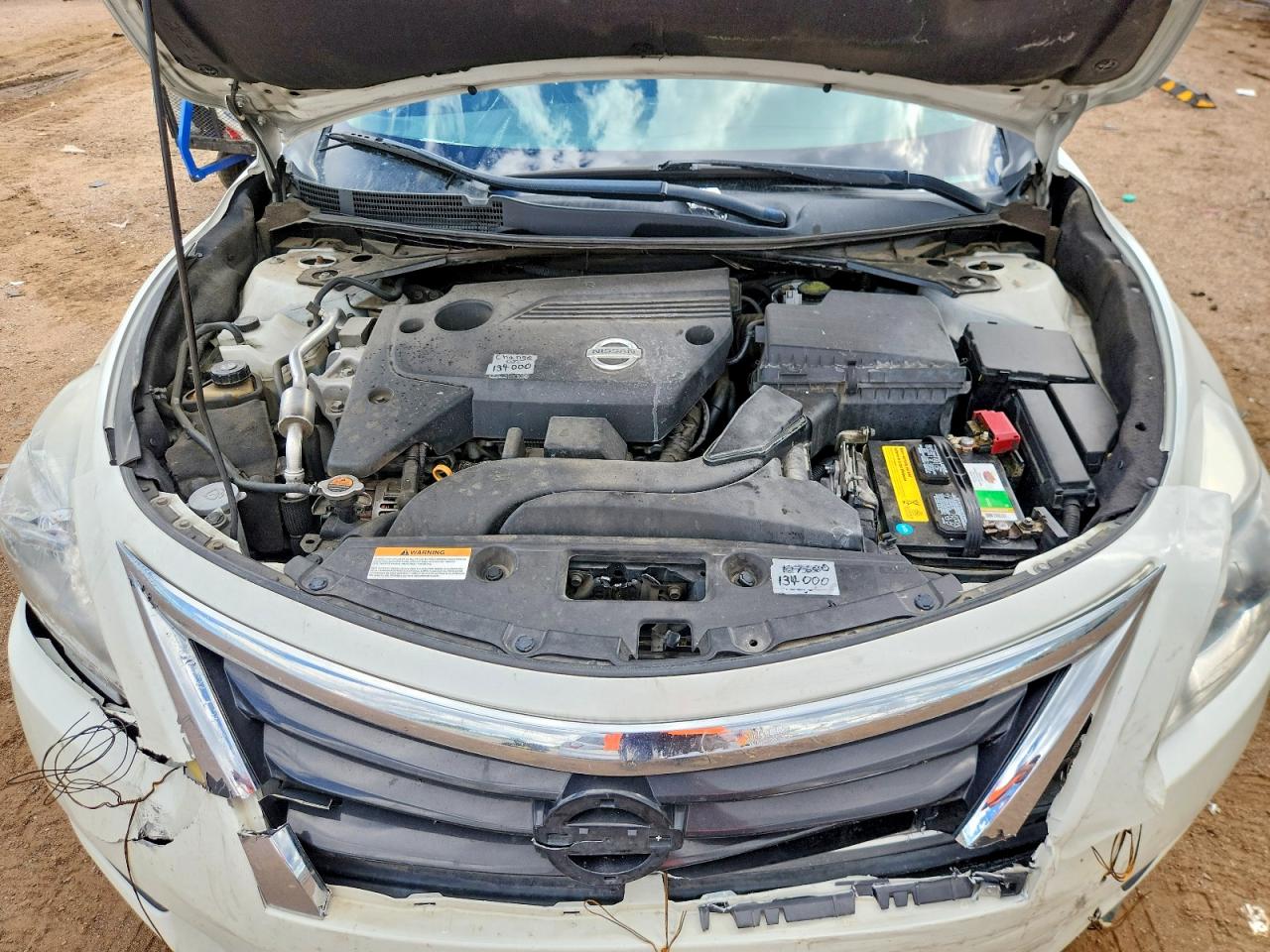 2013 Nissan Altima 2.5 White vin: 1N4AL3AP1DN523812