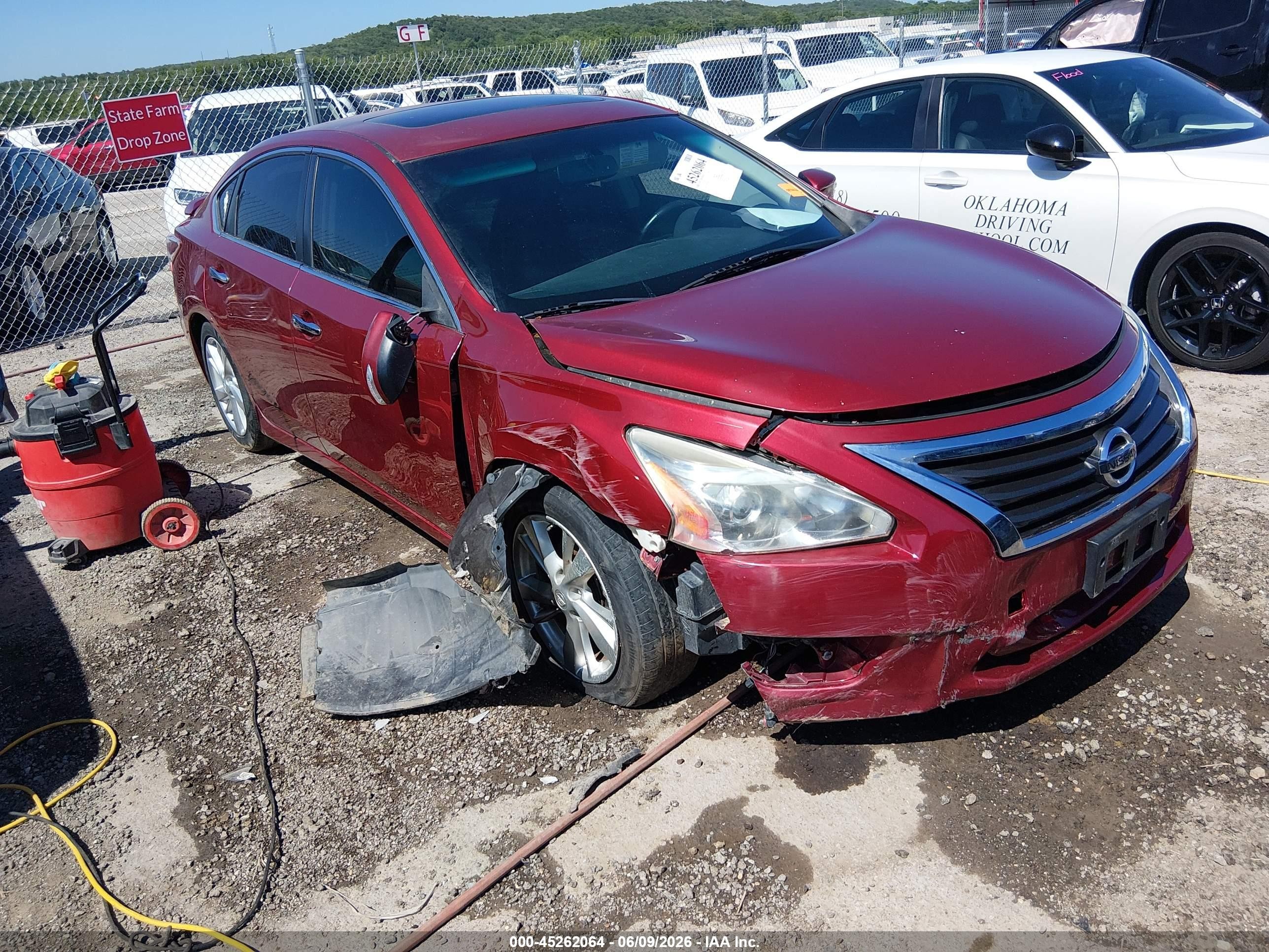 2013 Nissan Altima 2.5 Sl Красный vin: 1N4AL3AP1DN538648