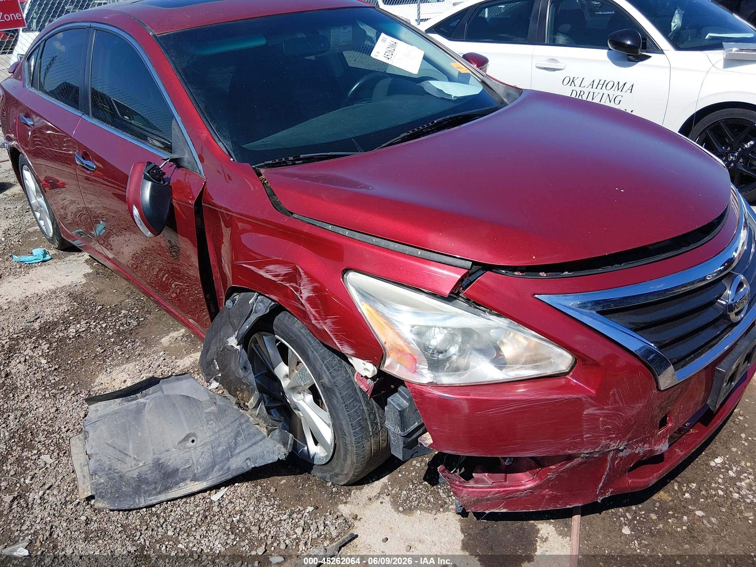 2013 Nissan Altima 2.5 Sl Red vin: 1N4AL3AP1DN538648