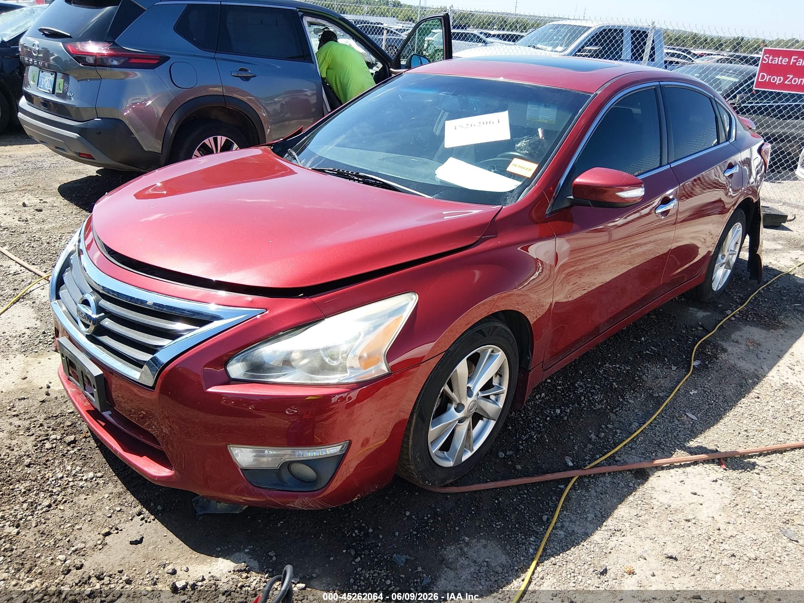 2013 Nissan Altima 2.5 Sl Red vin: 1N4AL3AP1DN538648