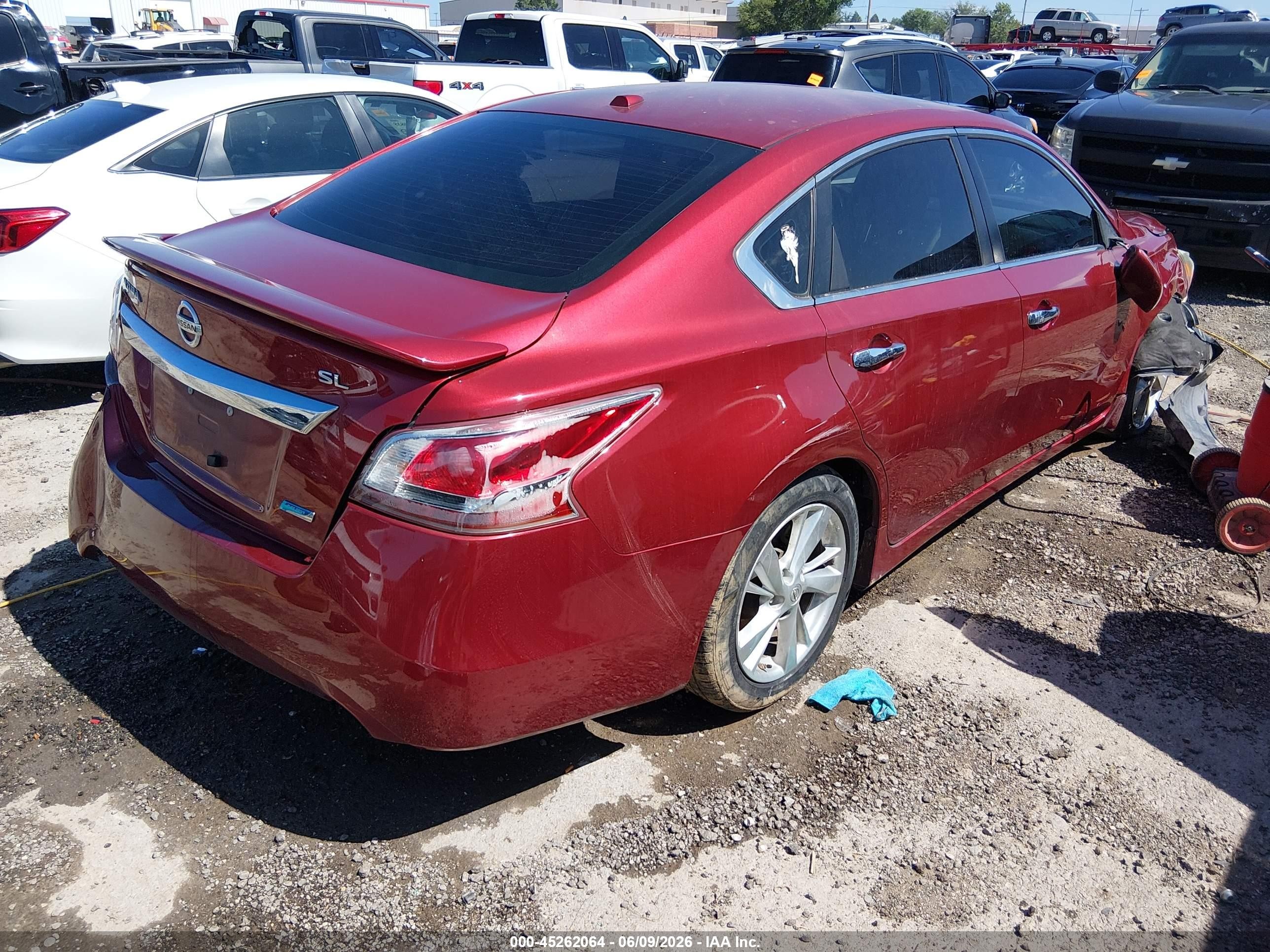 2013 Nissan Altima 2.5 Sl Red vin: 1N4AL3AP1DN538648