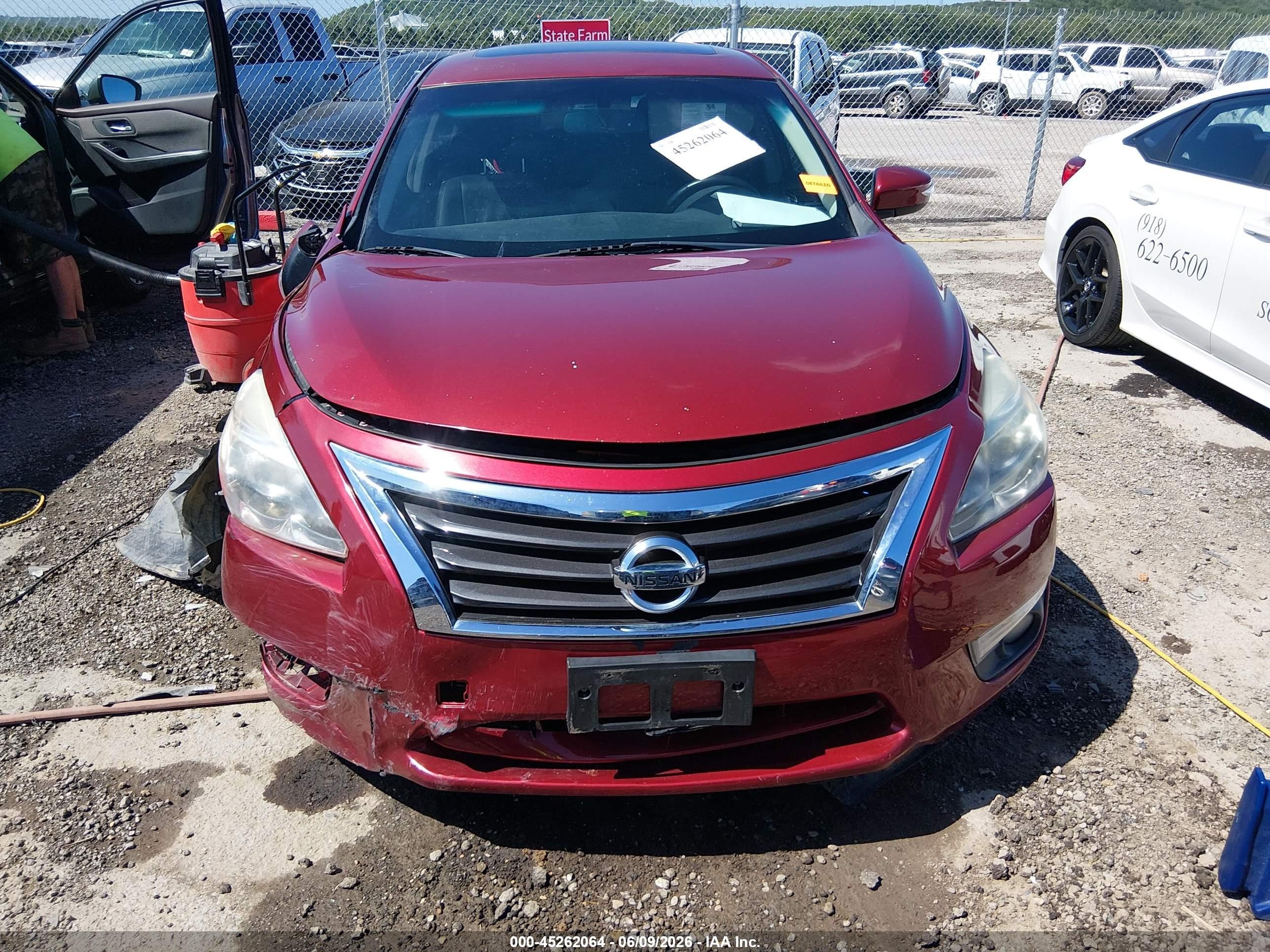 2013 Nissan Altima 2.5 Sl Red vin: 1N4AL3AP1DN538648
