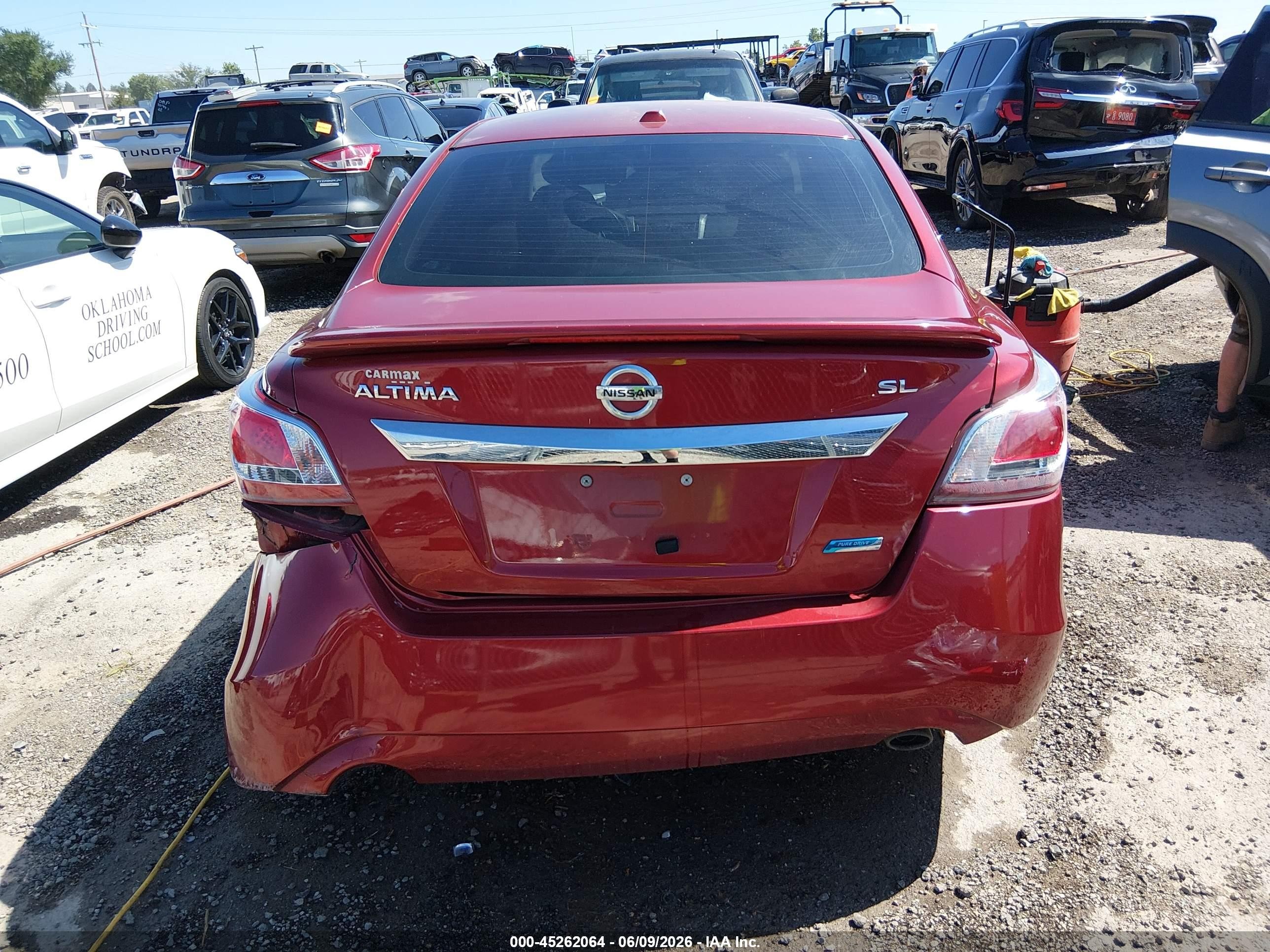 2013 Nissan Altima 2.5 Sl Red vin: 1N4AL3AP1DN538648
