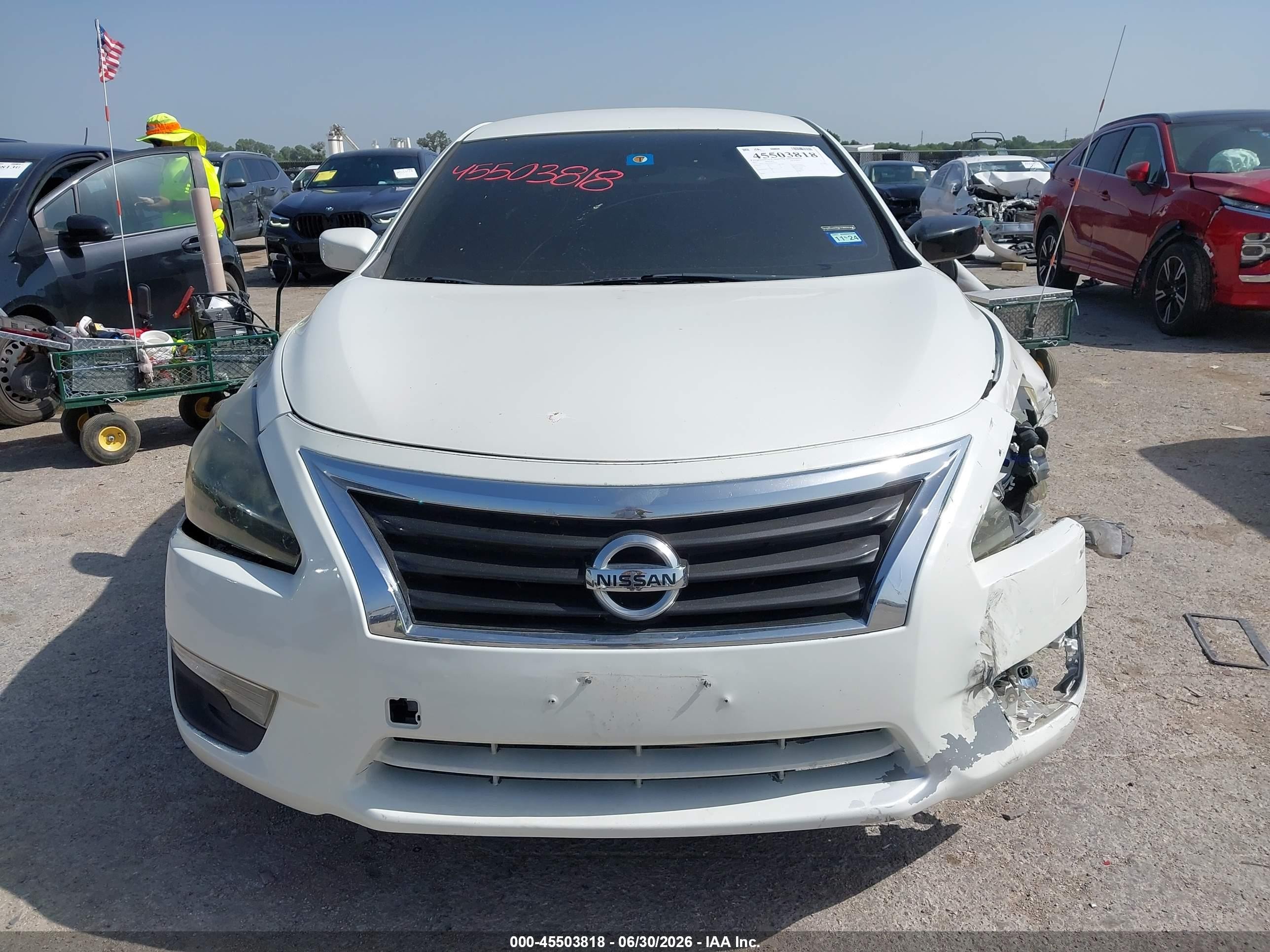 2013 Nissan Altima 2.5 S Белый vin: 1N4AL3AP1DN541629
