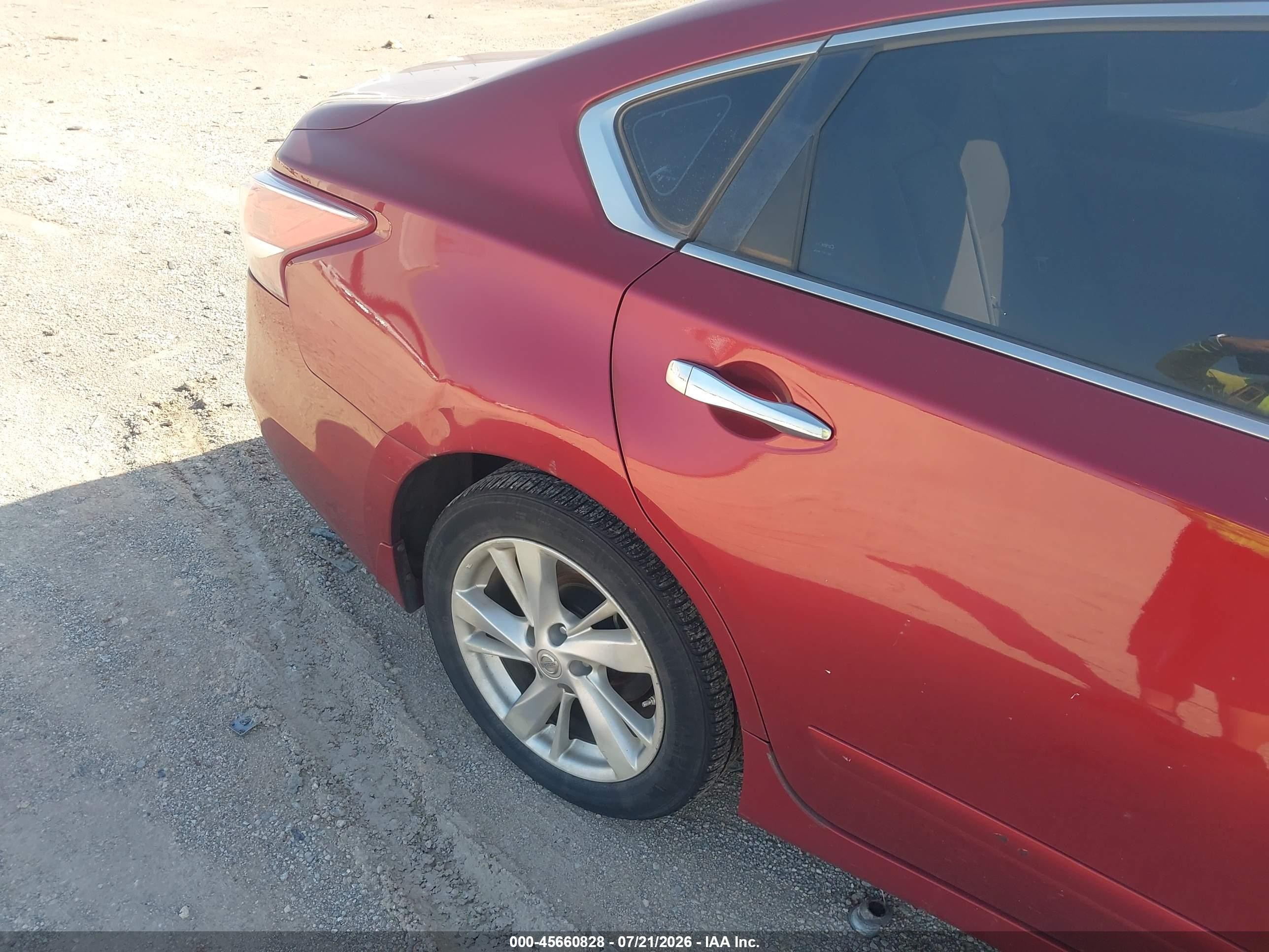 2013 Nissan Altima 2.5 Sv Burgundy vin: 1N4AL3AP1DN551299