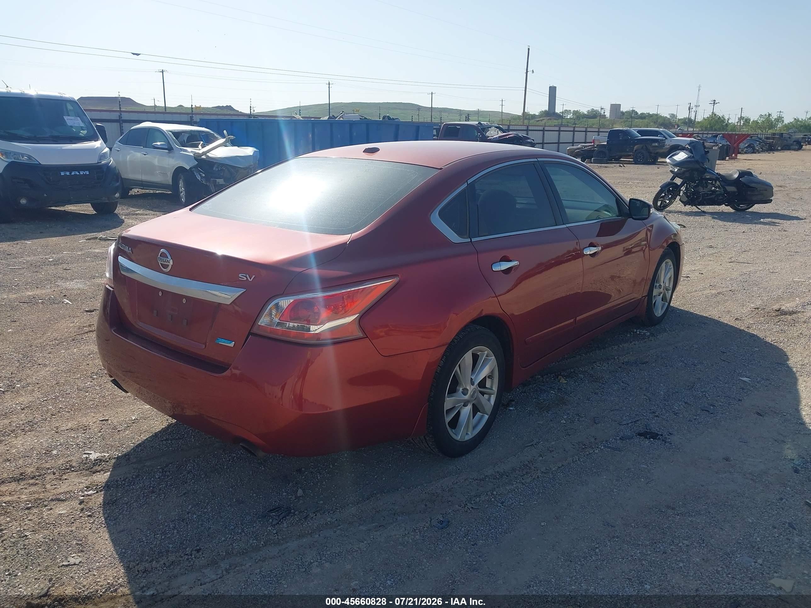 2013 Nissan Altima 2.5 Sv Burgundy vin: 1N4AL3AP1DN551299