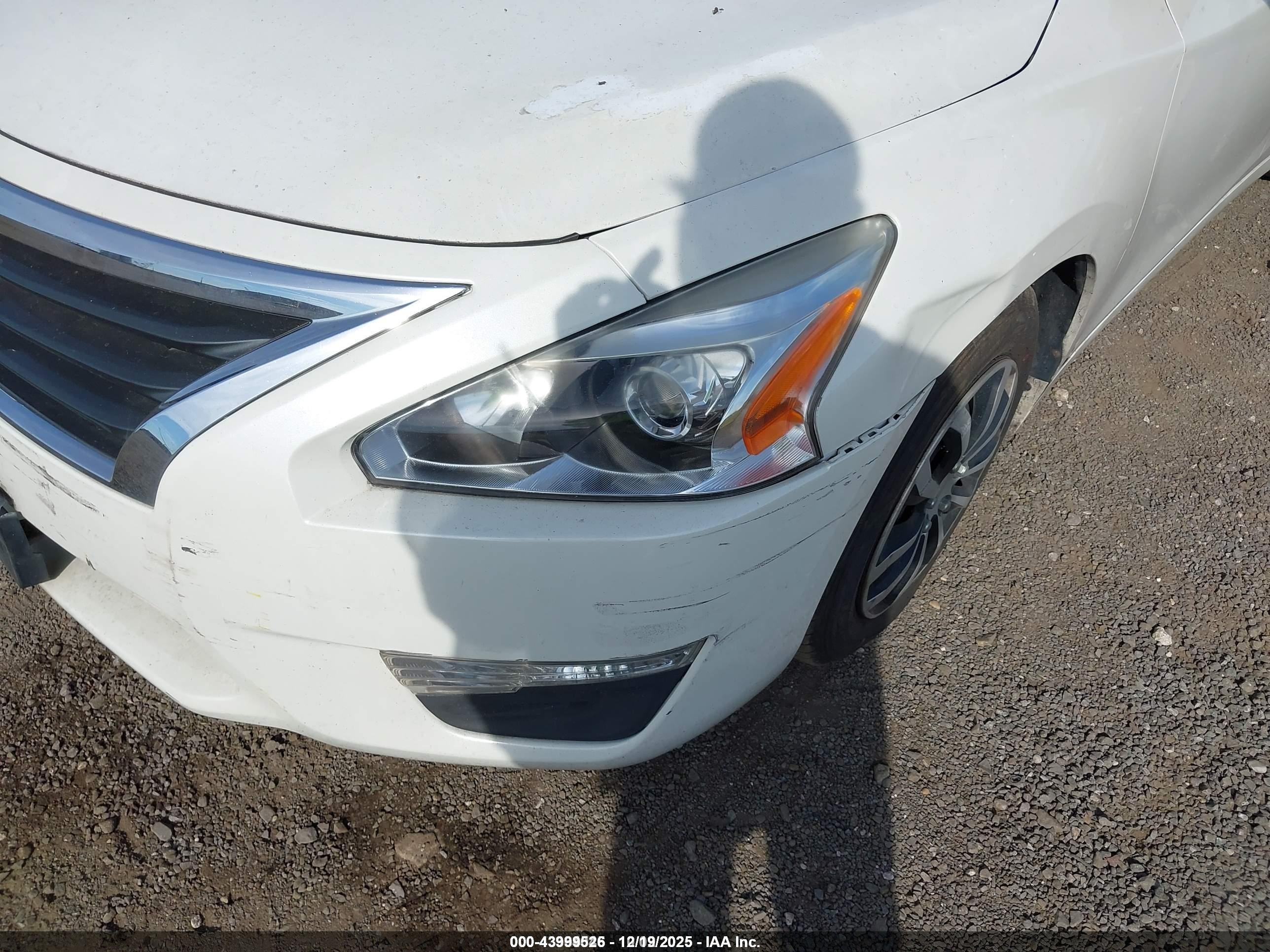 2013 Nissan Altima 2.5 S White vin: 1N4AL3AP1DN558592