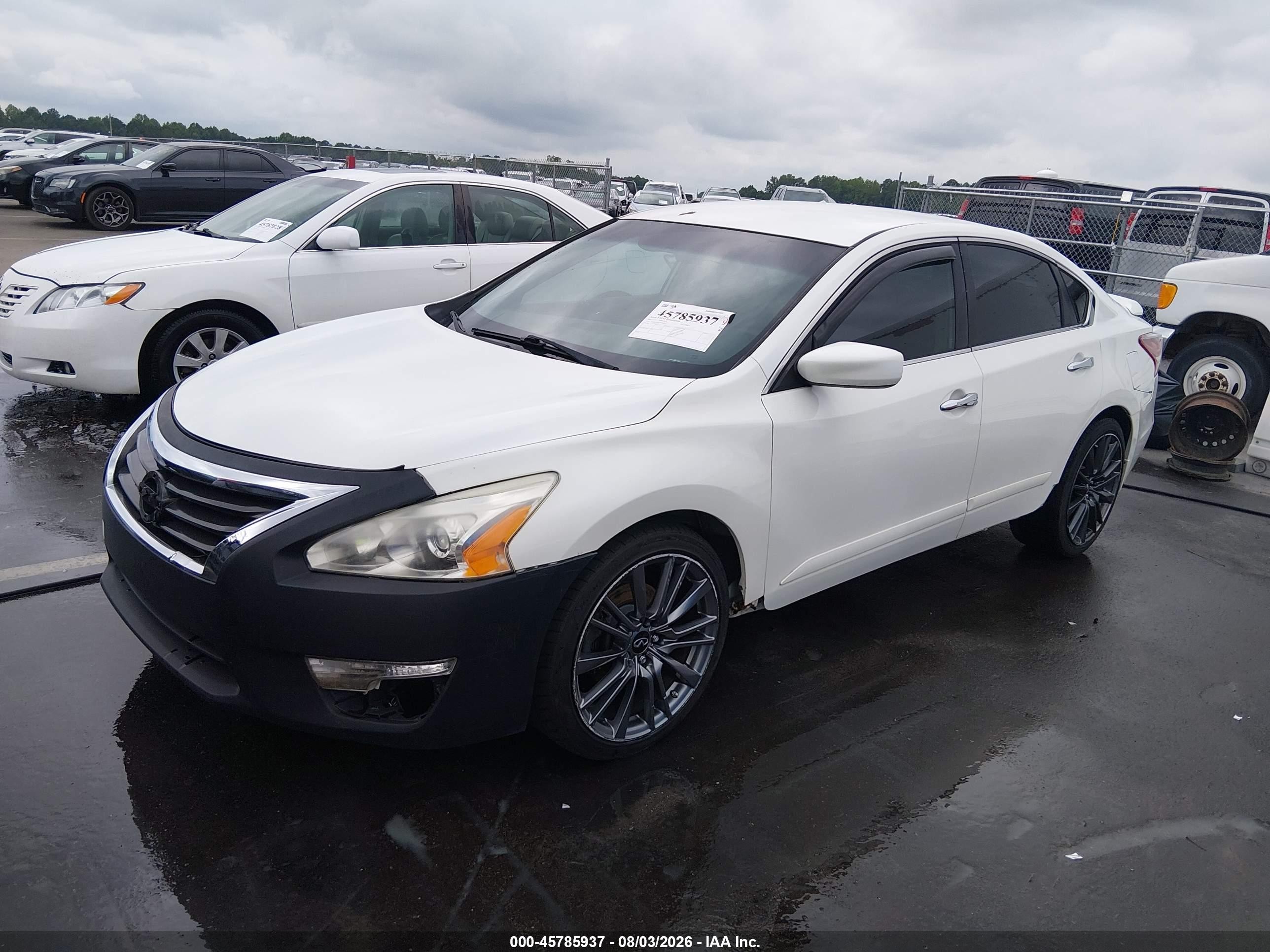2013 Nissan Altima 2.5 S White vin: 1N4AL3AP1DN564716