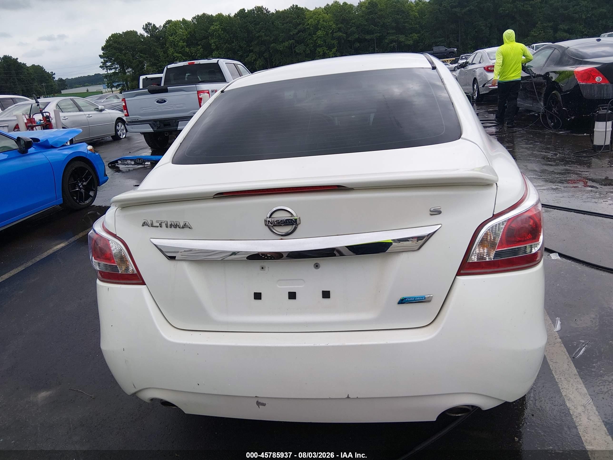 2013 Nissan Altima 2.5 S White vin: 1N4AL3AP1DN564716