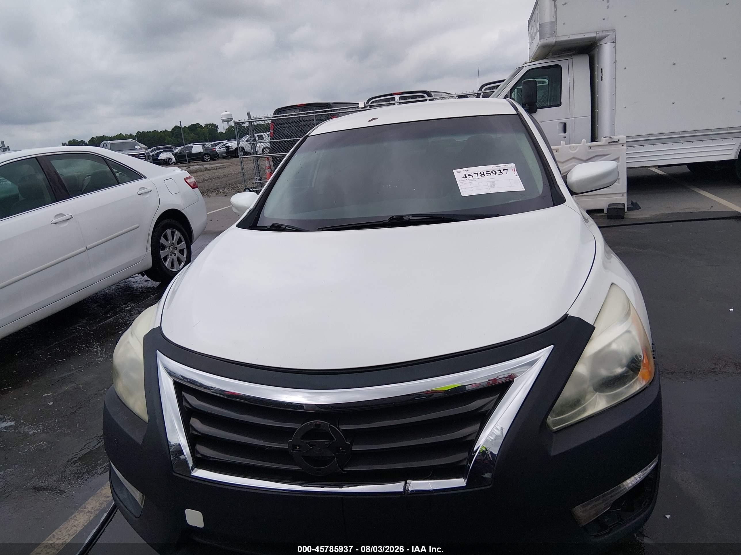 2013 Nissan Altima 2.5 S White vin: 1N4AL3AP1DN564716
