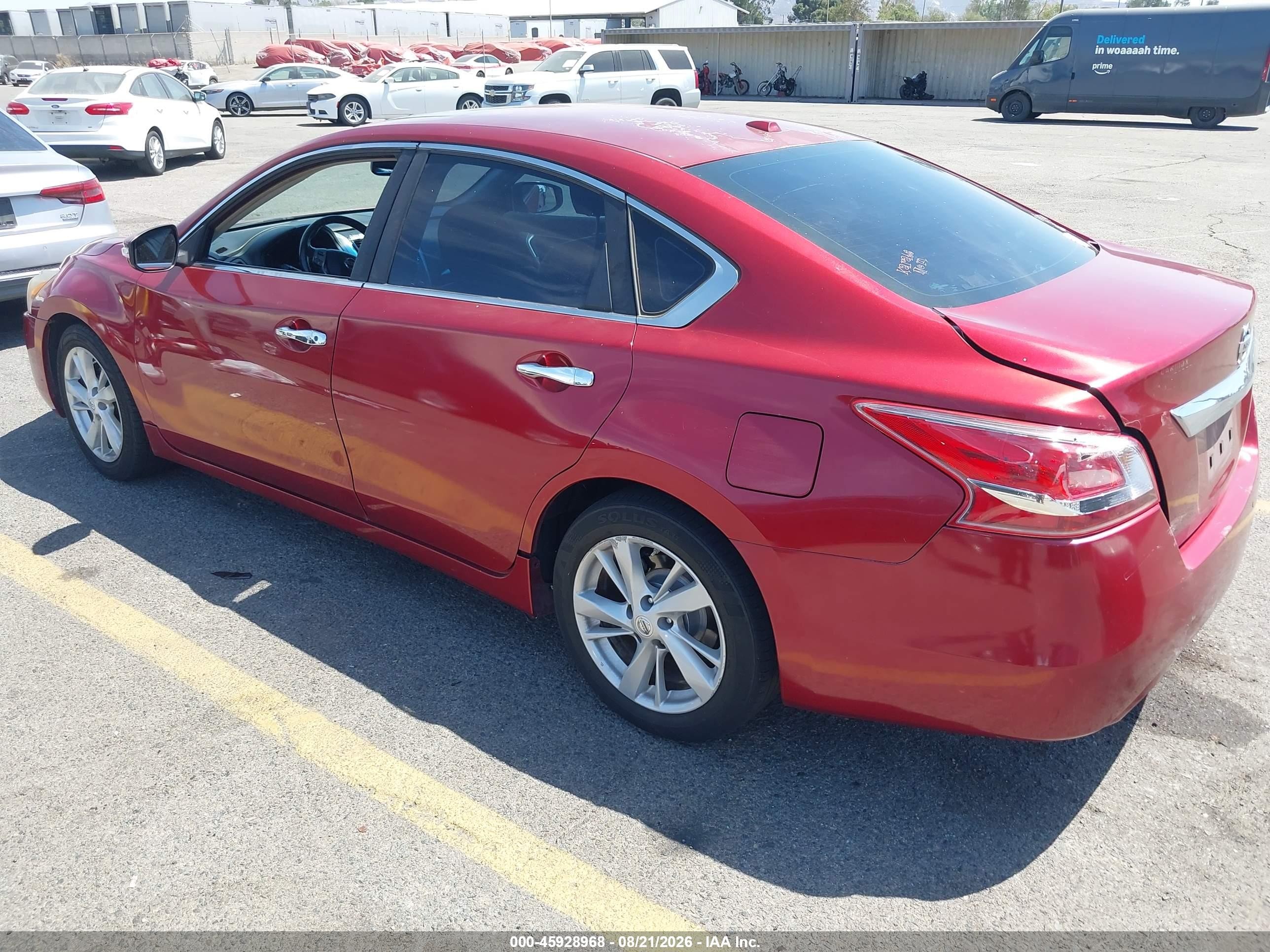 2013 Nissan Altima 2.5 Sv Red vin: 1N4AL3AP1DN569706