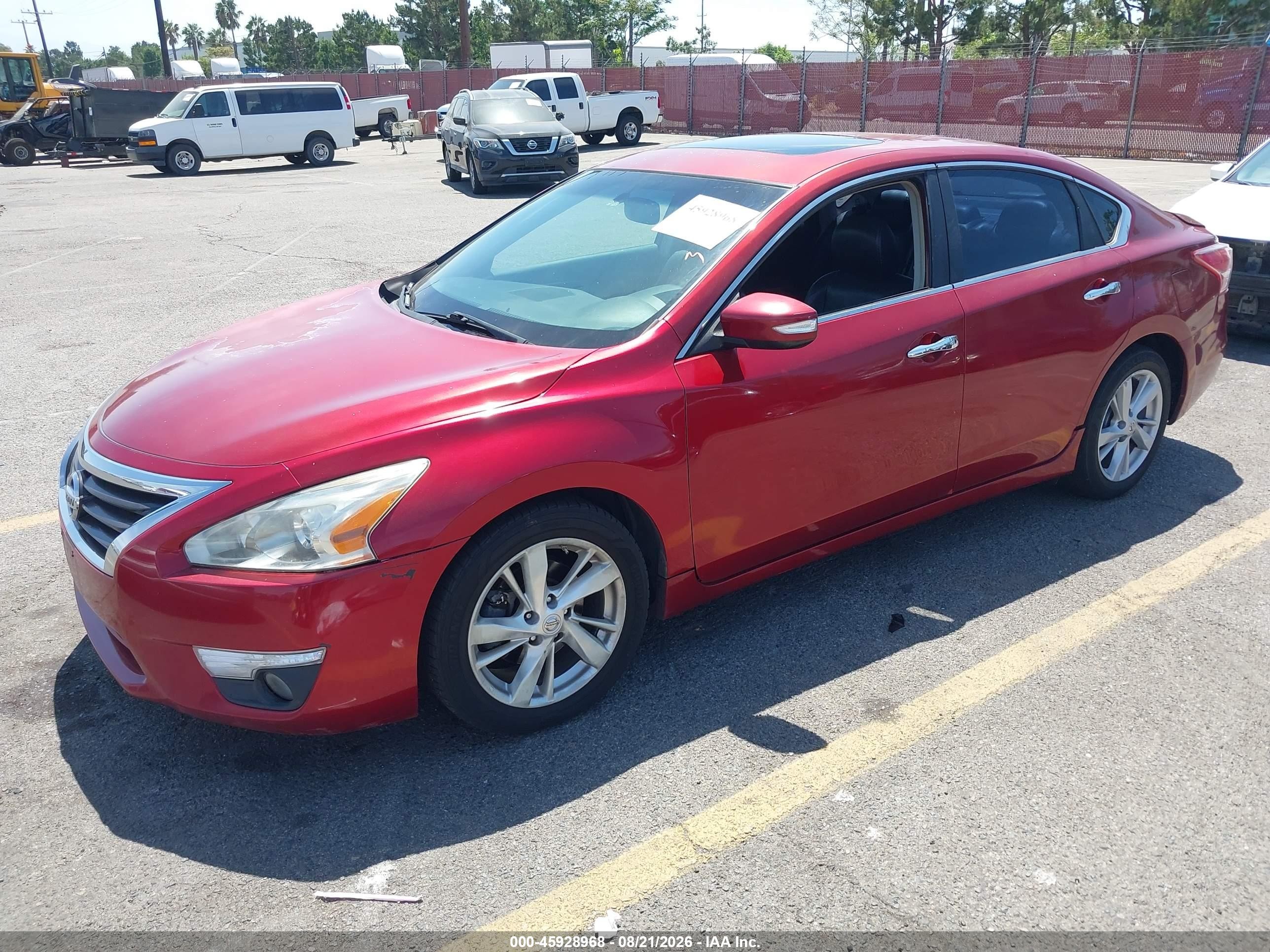 2013 Nissan Altima 2.5 Sv Red vin: 1N4AL3AP1DN569706