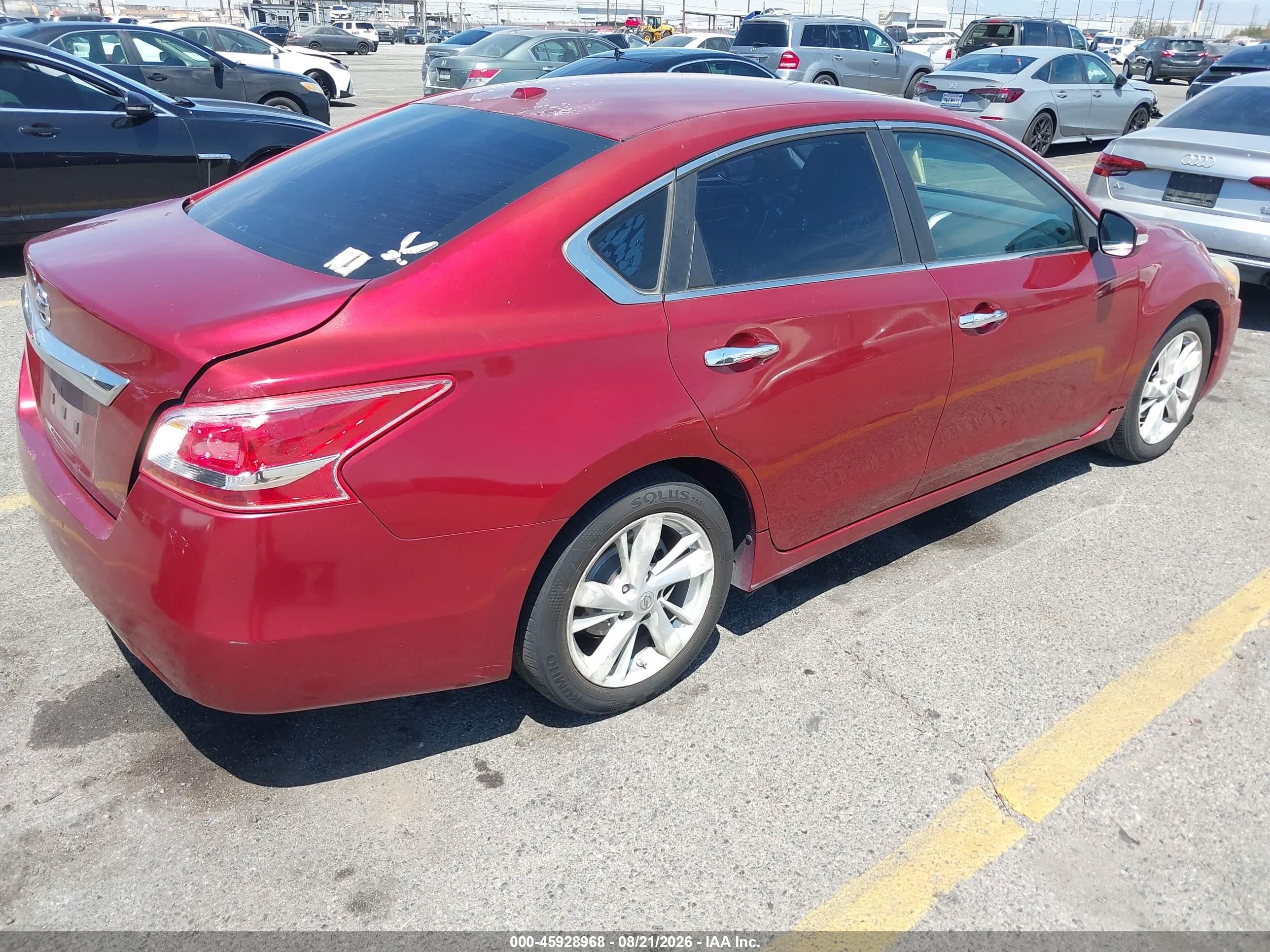 2013 Nissan Altima 2.5 Sv Red vin: 1N4AL3AP1DN569706