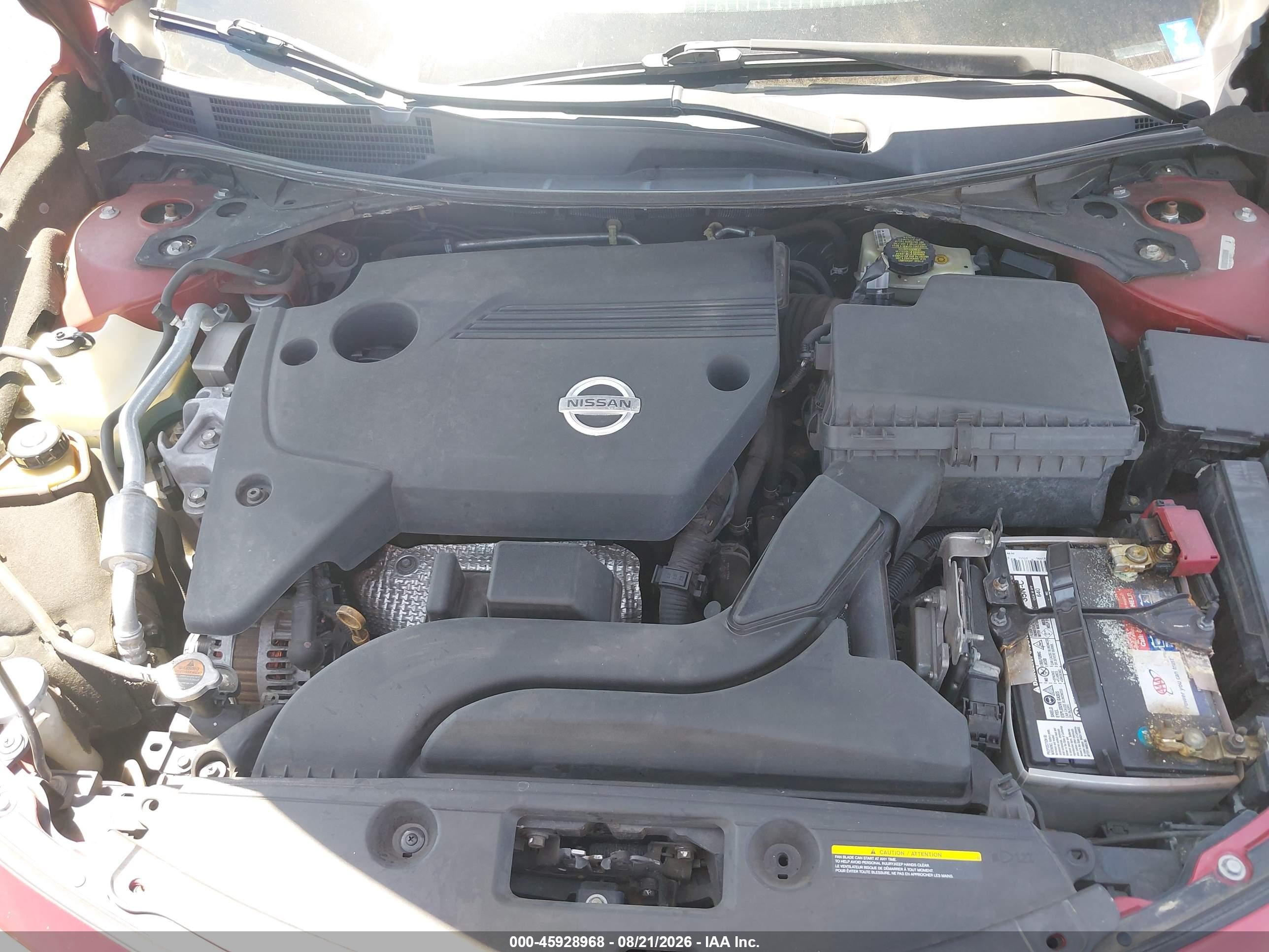 2013 Nissan Altima 2.5 Sv Red vin: 1N4AL3AP1DN569706