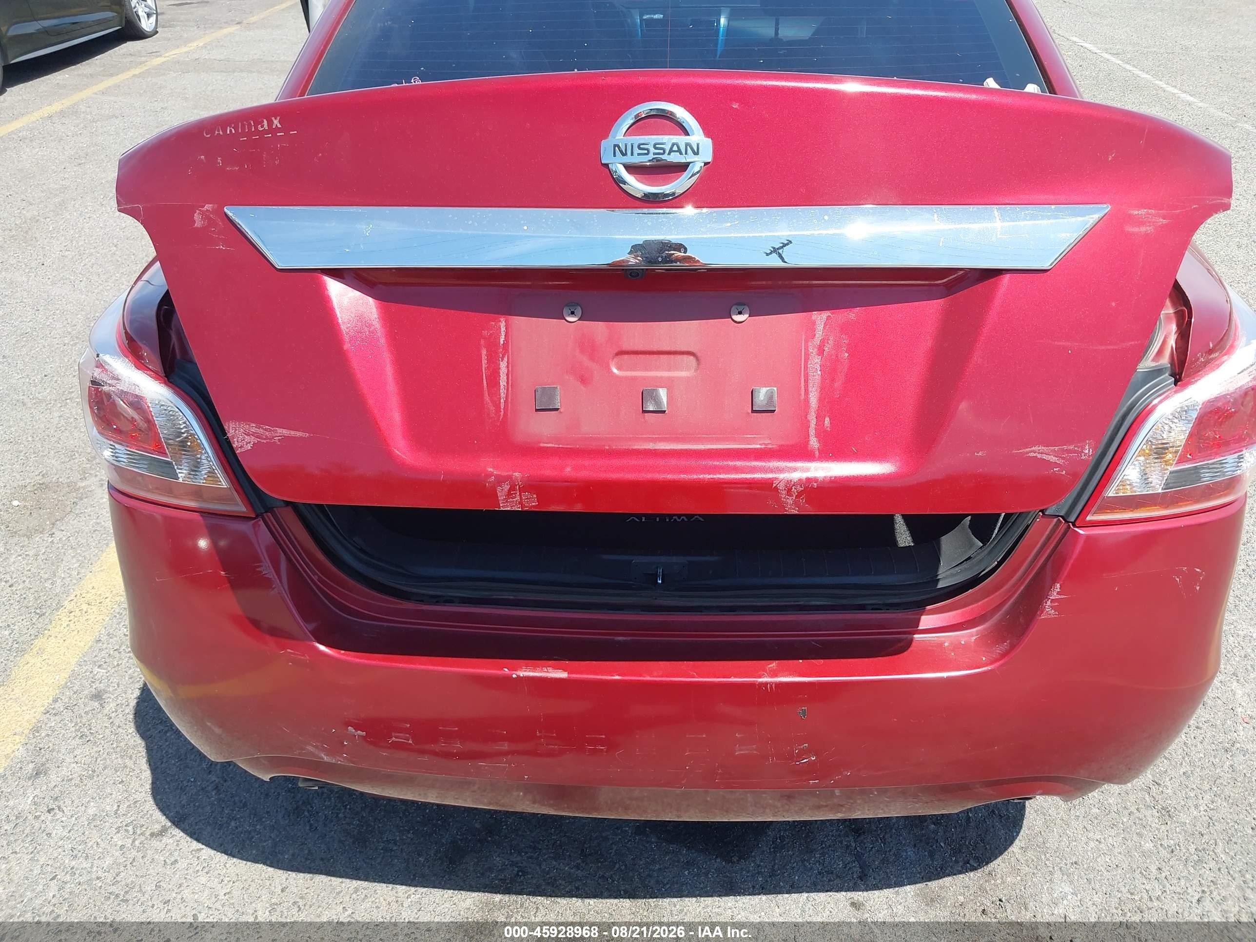 2013 Nissan Altima 2.5 Sv Red vin: 1N4AL3AP1DN569706