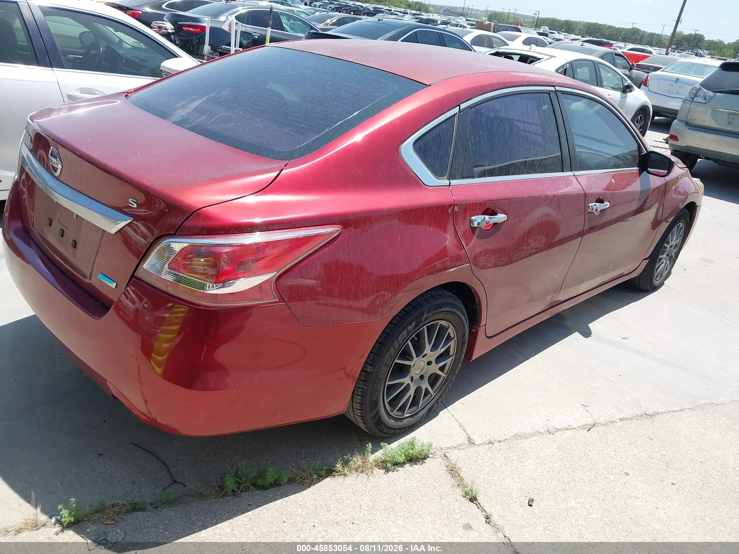 2013 Nissan Altima 2.5 S Бордовый vin: 1N4AL3AP1DN572850