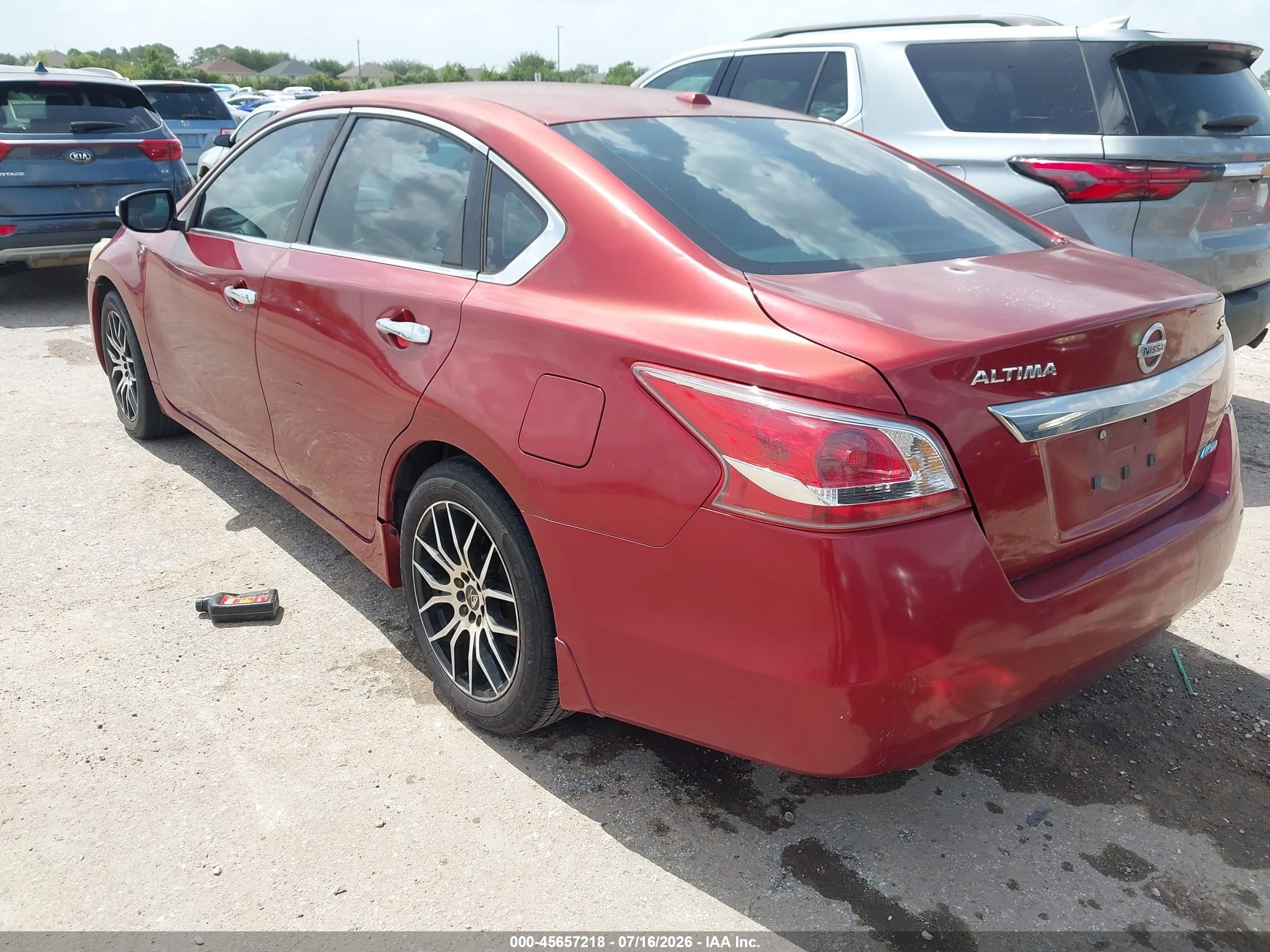 2013 Nissan Altima 2.5 Sv Red vin: 1N4AL3AP1DN581533
