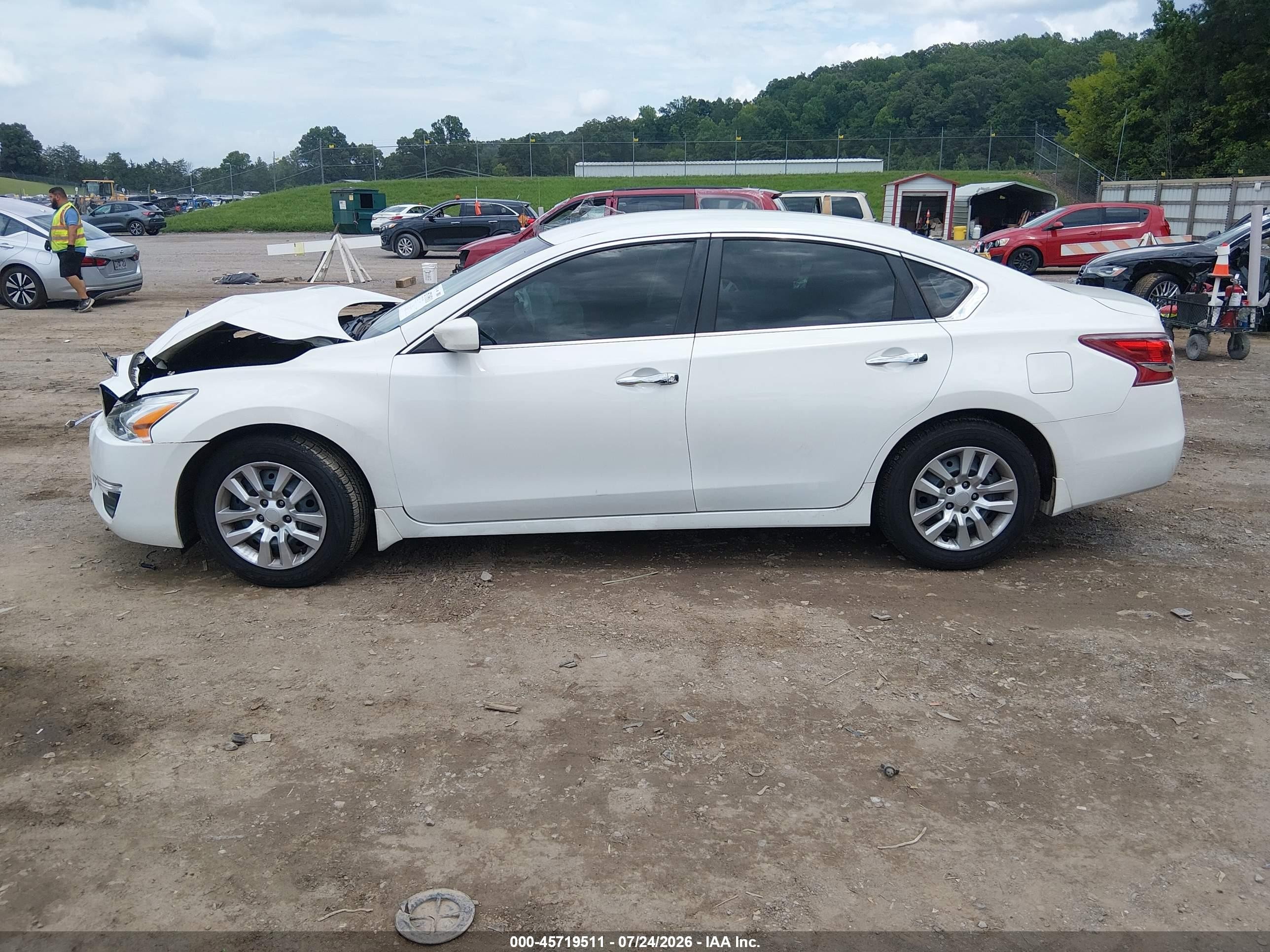 2013 Nissan Altima 2.5 S White vin: 1N4AL3AP1DN584769