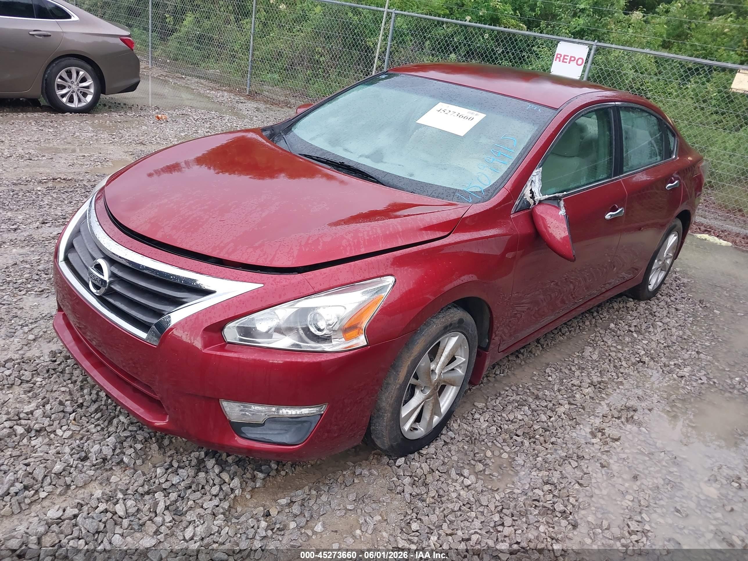 2013 Nissan Altima 2.5 Sv Red vin: 1N4AL3AP1DN588658