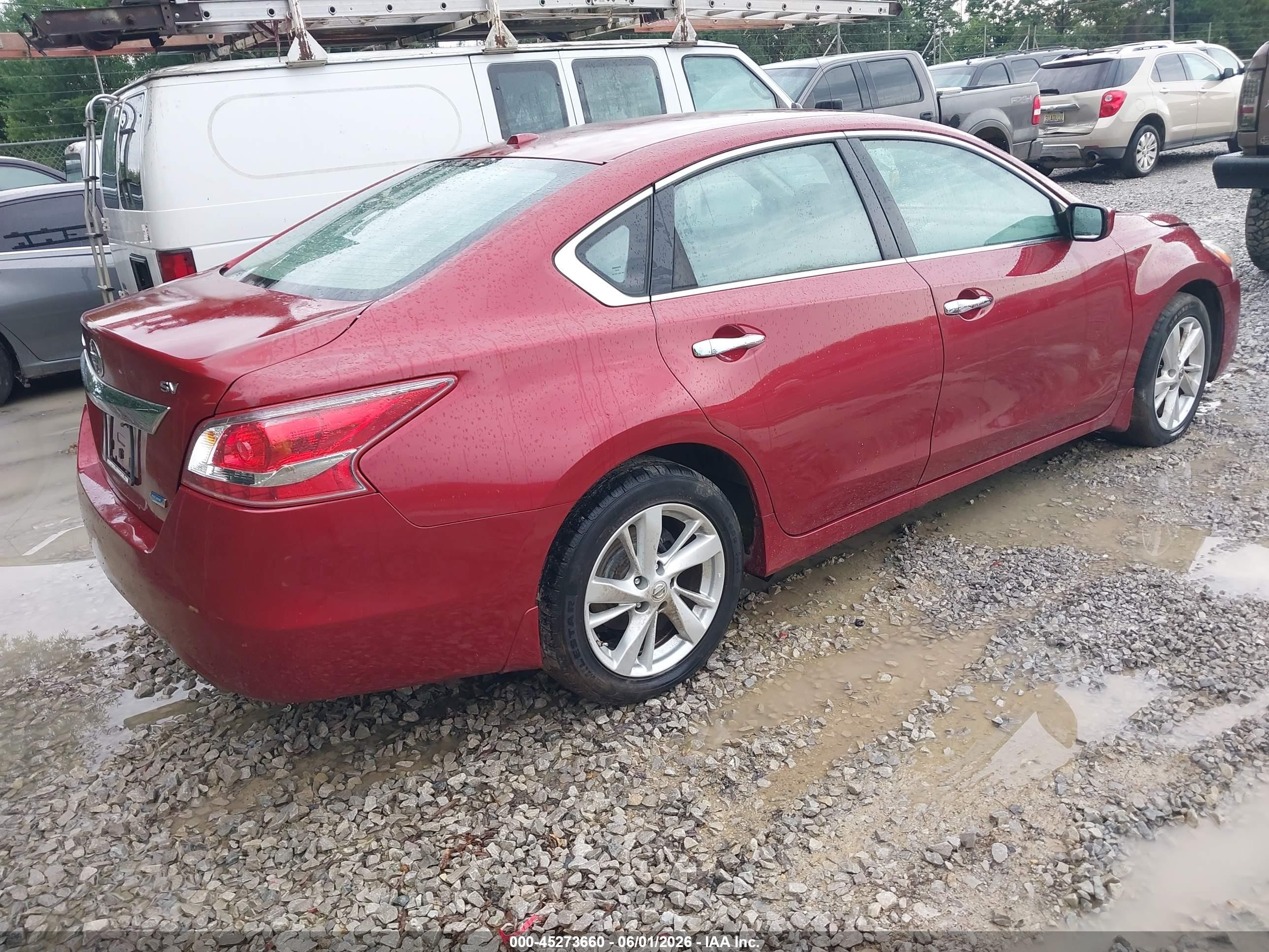 2013 Nissan Altima 2.5 Sv Red vin: 1N4AL3AP1DN588658