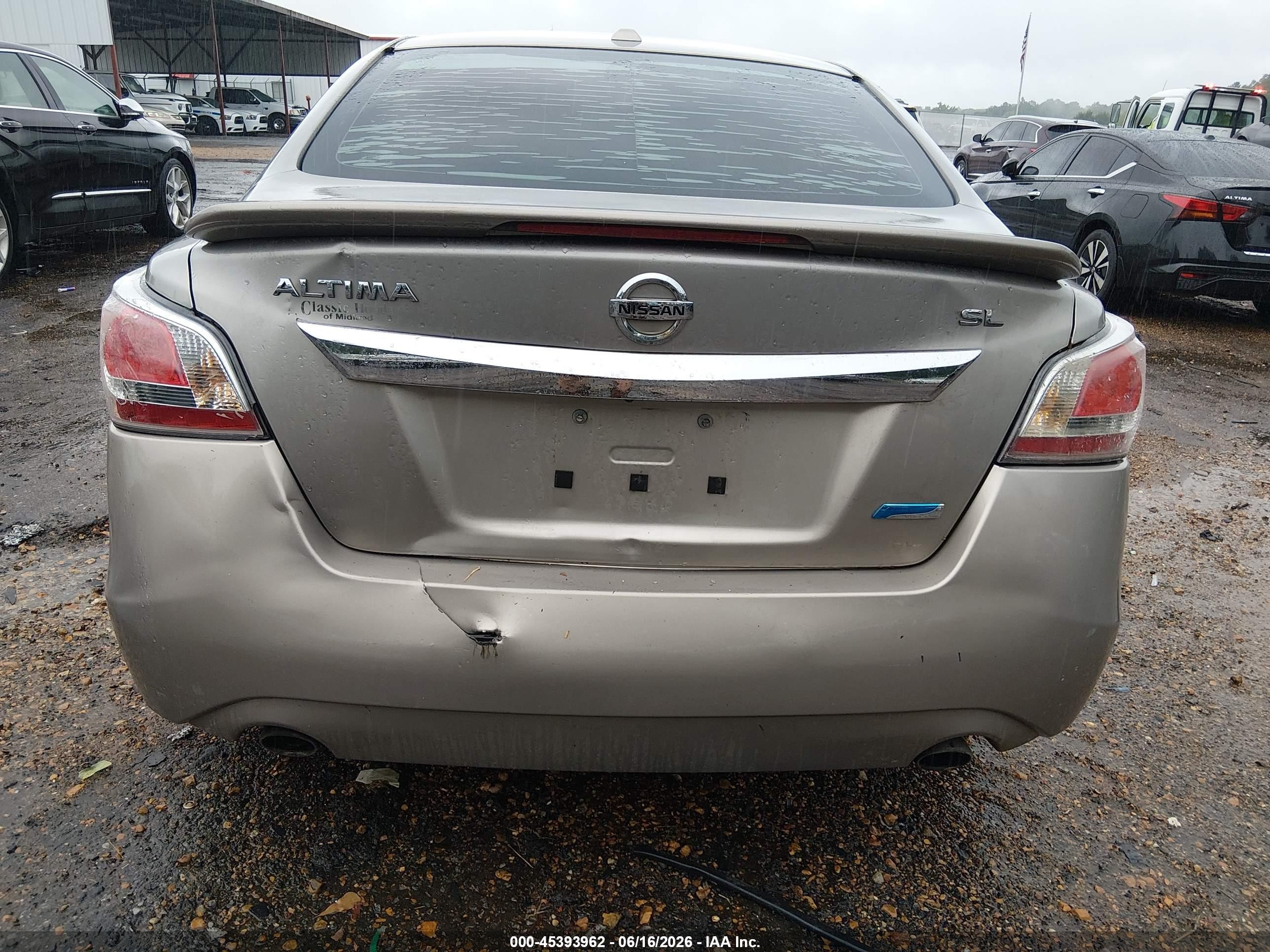 2014 Nissan Altima 2.5 Sl Beige vin: 1N4AL3AP1EC112536