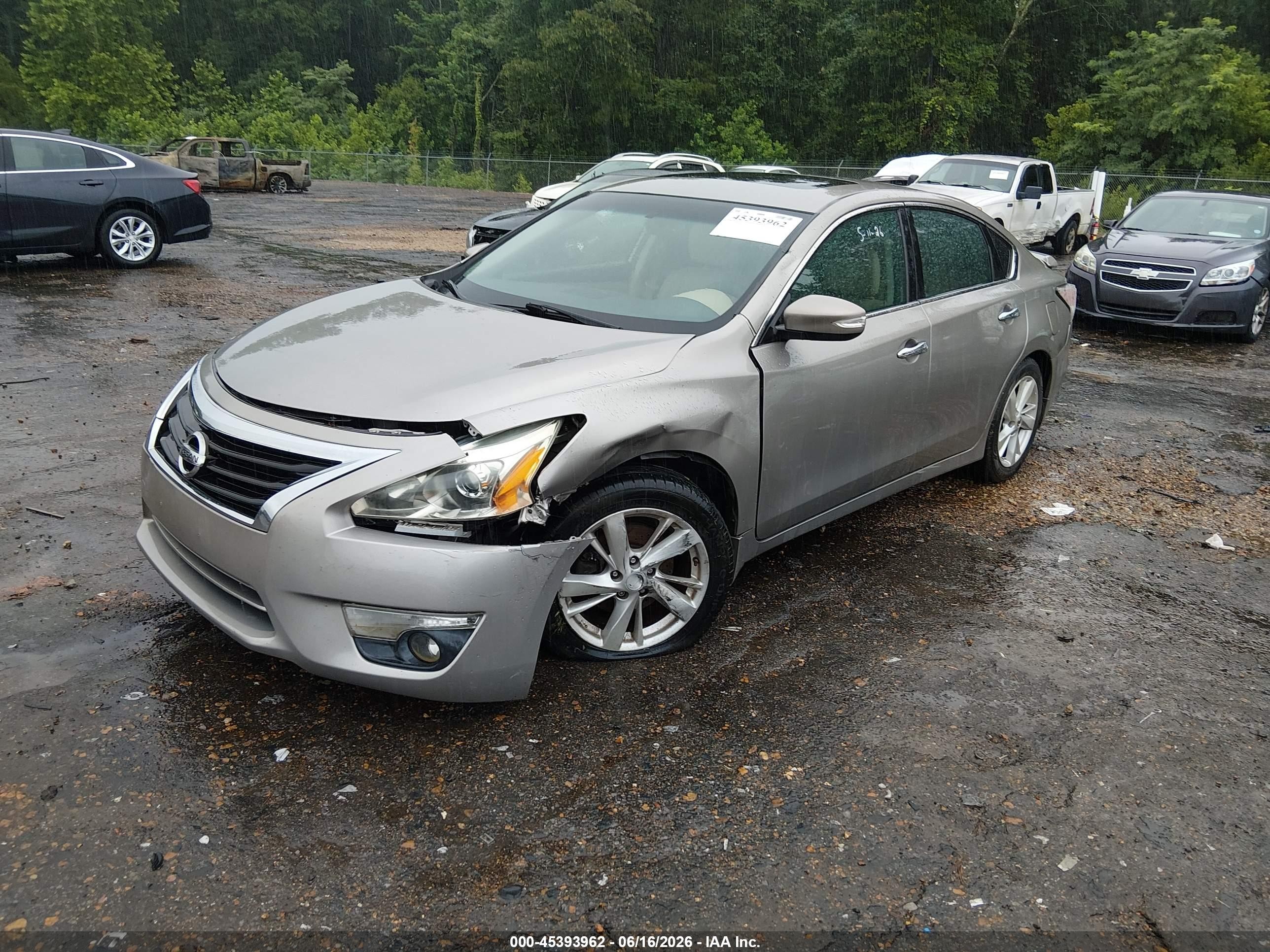 2014 Nissan Altima 2.5 Sl Beige vin: 1N4AL3AP1EC112536