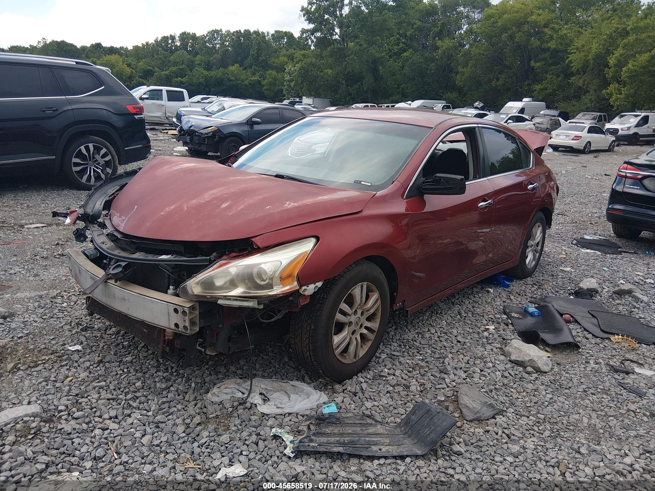 2014 Nissan Altima 2.5 S Red vin: 1N4AL3AP1EC126209