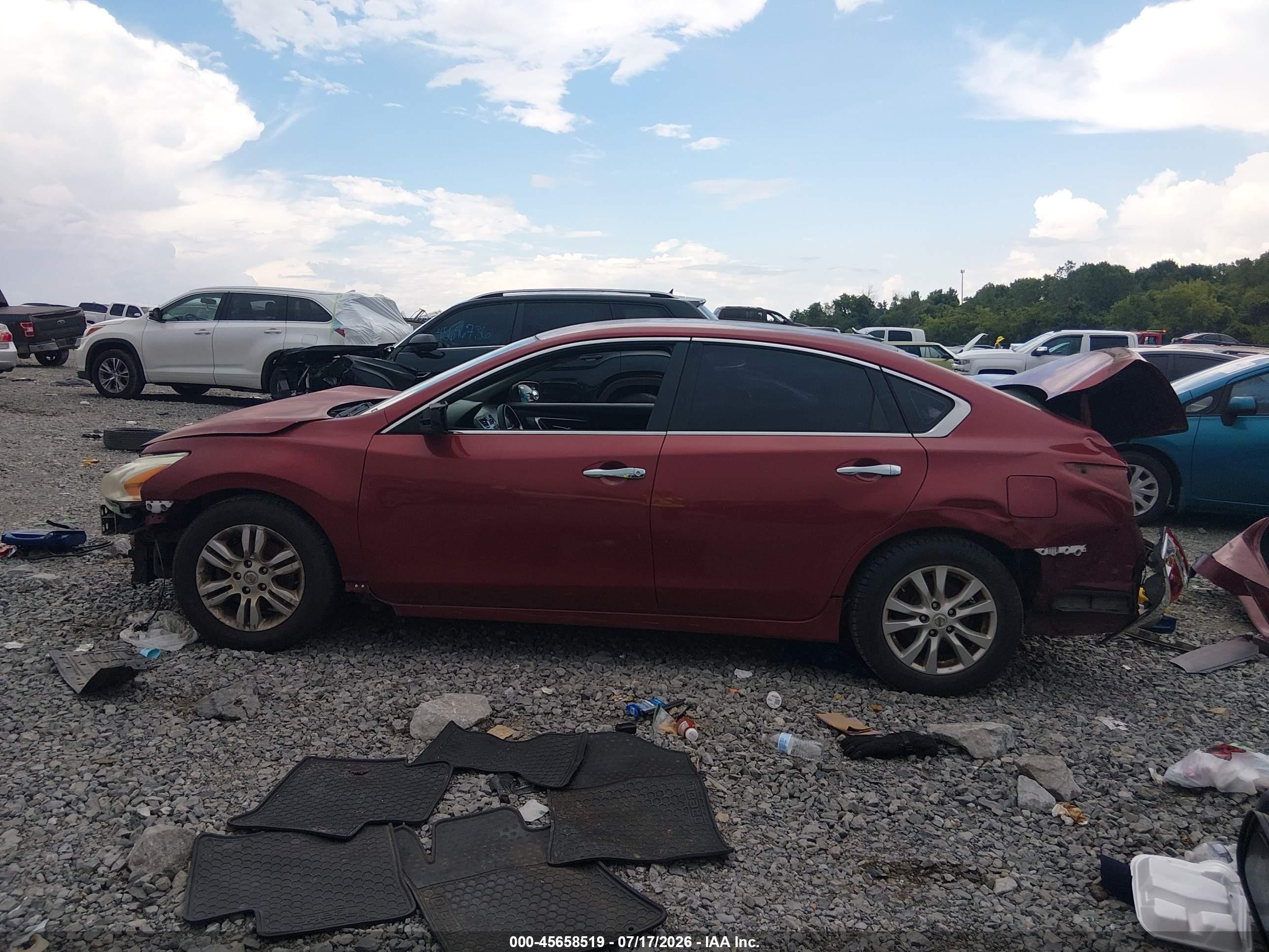 2014 Nissan Altima 2.5 S Red vin: 1N4AL3AP1EC126209