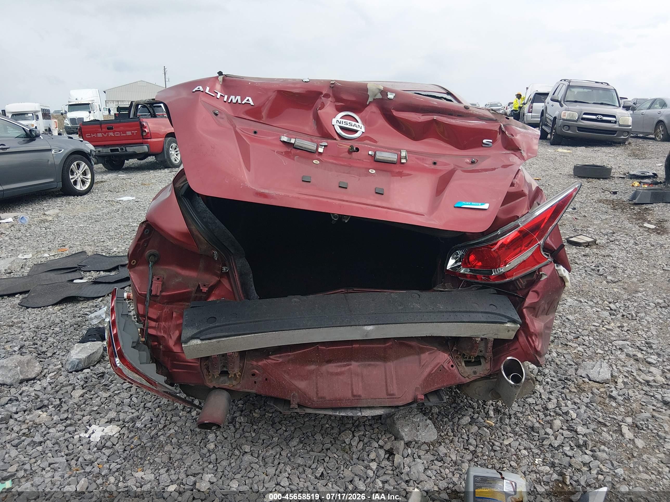 2014 Nissan Altima 2.5 S Red vin: 1N4AL3AP1EC126209